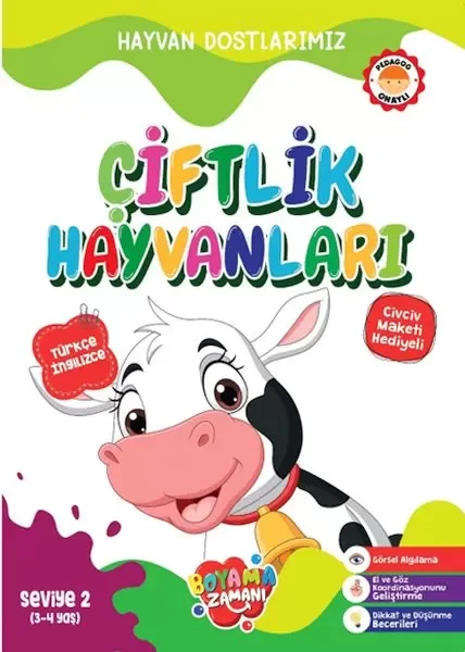 Hayvan Dostlarımız - Çiftlik Hayvanları Seviye 2  (3-4 Yaş) Fiyatı, Yorumları ve Özellikleri