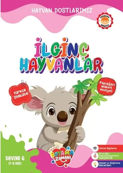 Hayvan Dostlarımız -  İlginç Hayvanlar Seviye 6 (7-8 Yaş) Fiyatı, Yorumları ve Özellikleri
