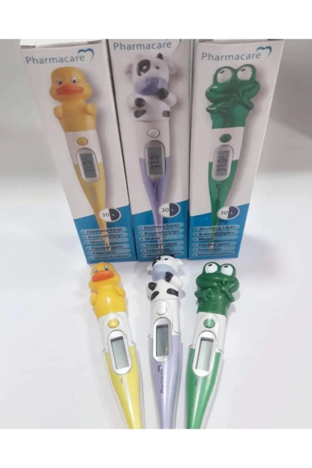 Hayvan Figürlü Dijital Ateş Ölçer Esnek Uç (İNEK FİGÜRLÜ)