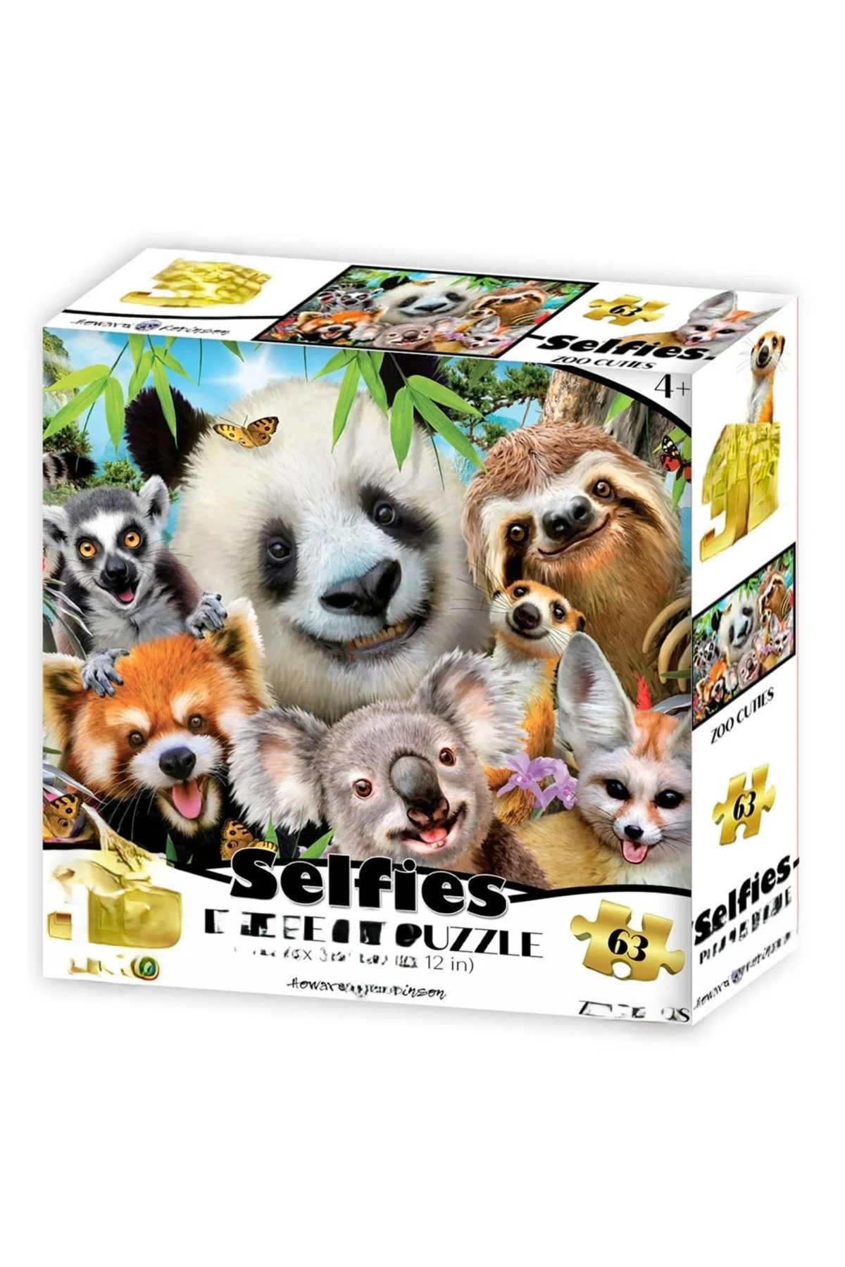 Hayvanat Bahçesi Şirinleri Selfie Puzzle 63 Parça