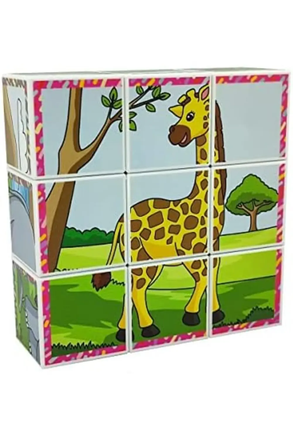 Hayvanları 3D Manyetik Puzzle (9 Mıknatıslı Küp 6 Yapboz) 1178227