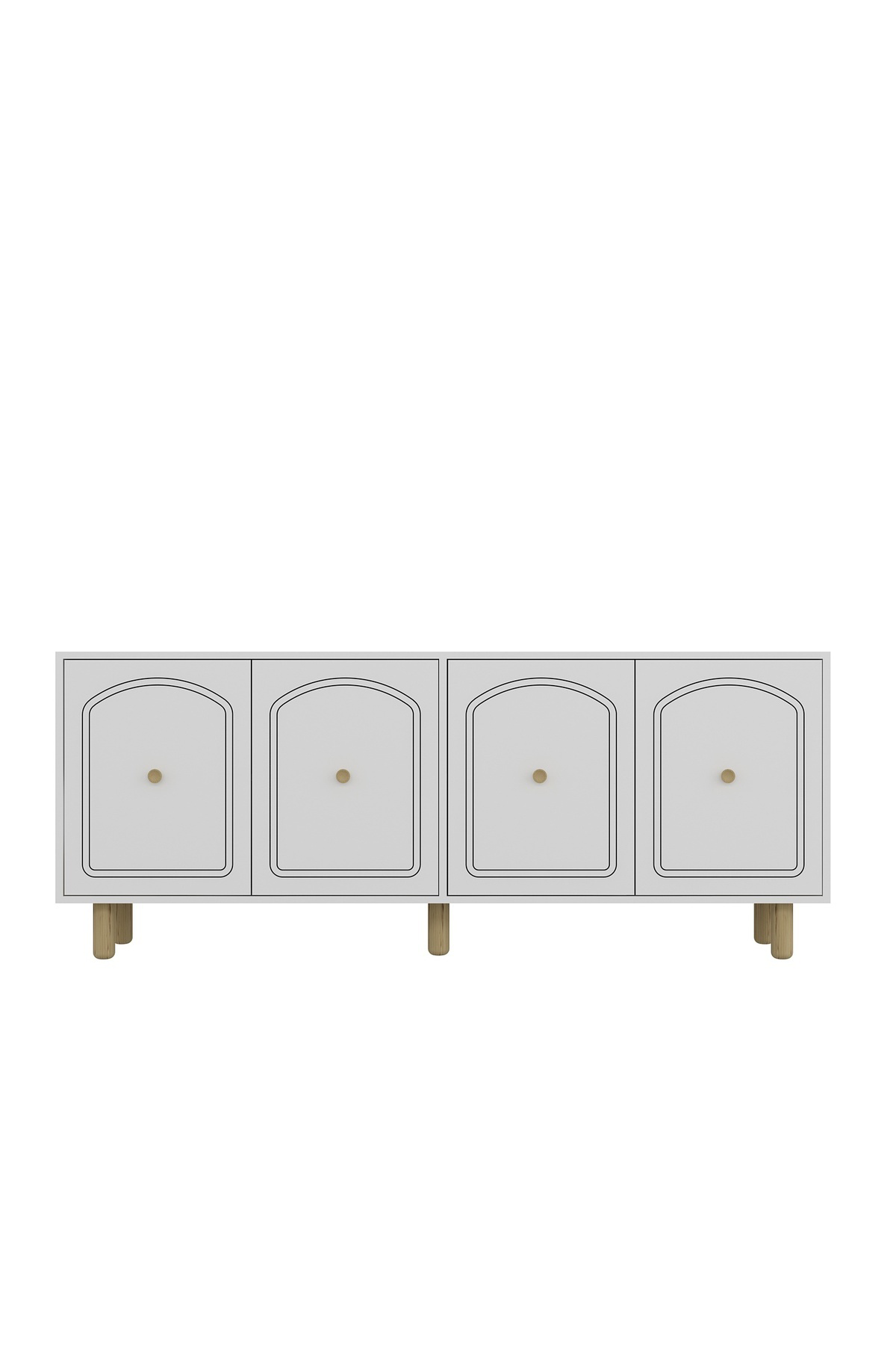 Cantek Dizayn Hazalct(Kx180) Bohem Konsol Beyaz-Beyaz