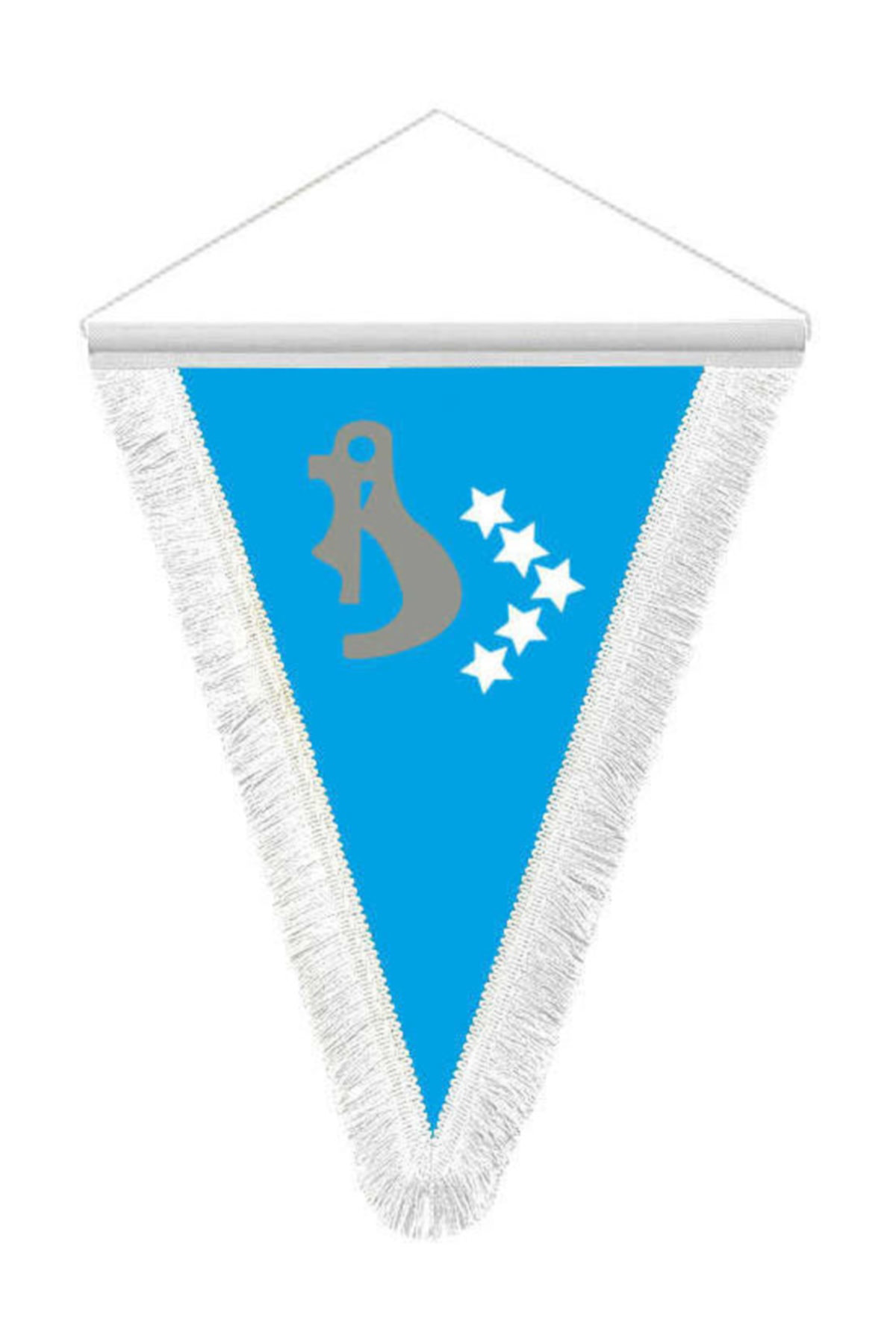 Asilmeydan Hazar Kağanlığı Devleti Saten Hatıra Üçgen Flama Bayrak