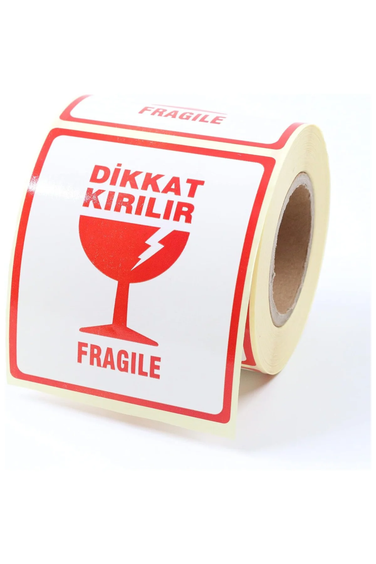 Hazır Kırılır Etiketi, Fragile Label 70mm x 80mm Ruloda 250 Adet Hazır Kırılır Etiketi, Fragile Label 70mm x 80mm Ruloda 250 Adet