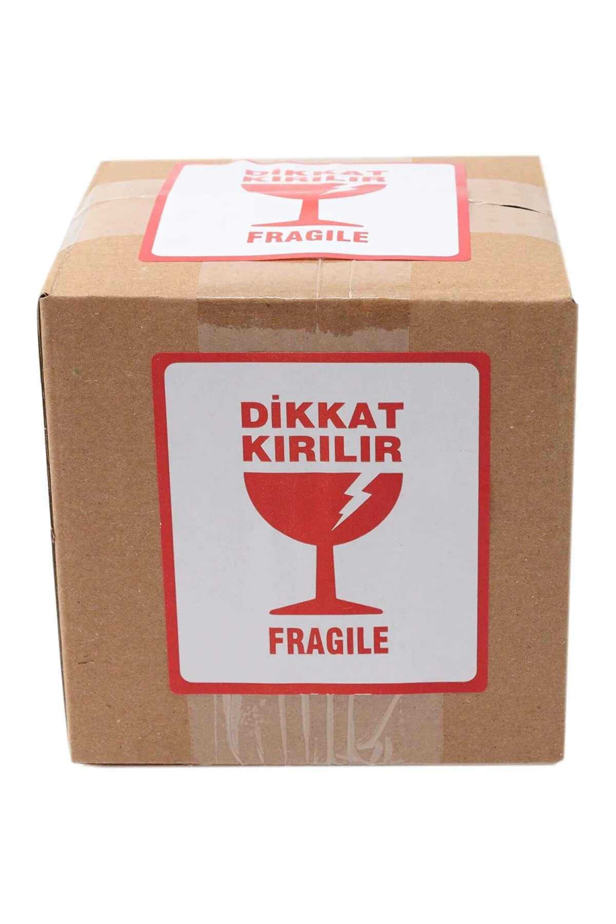 Hazır Kırılır Etiketi, Fragile Label 70mm x 80mm Ruloda 250 Adet 