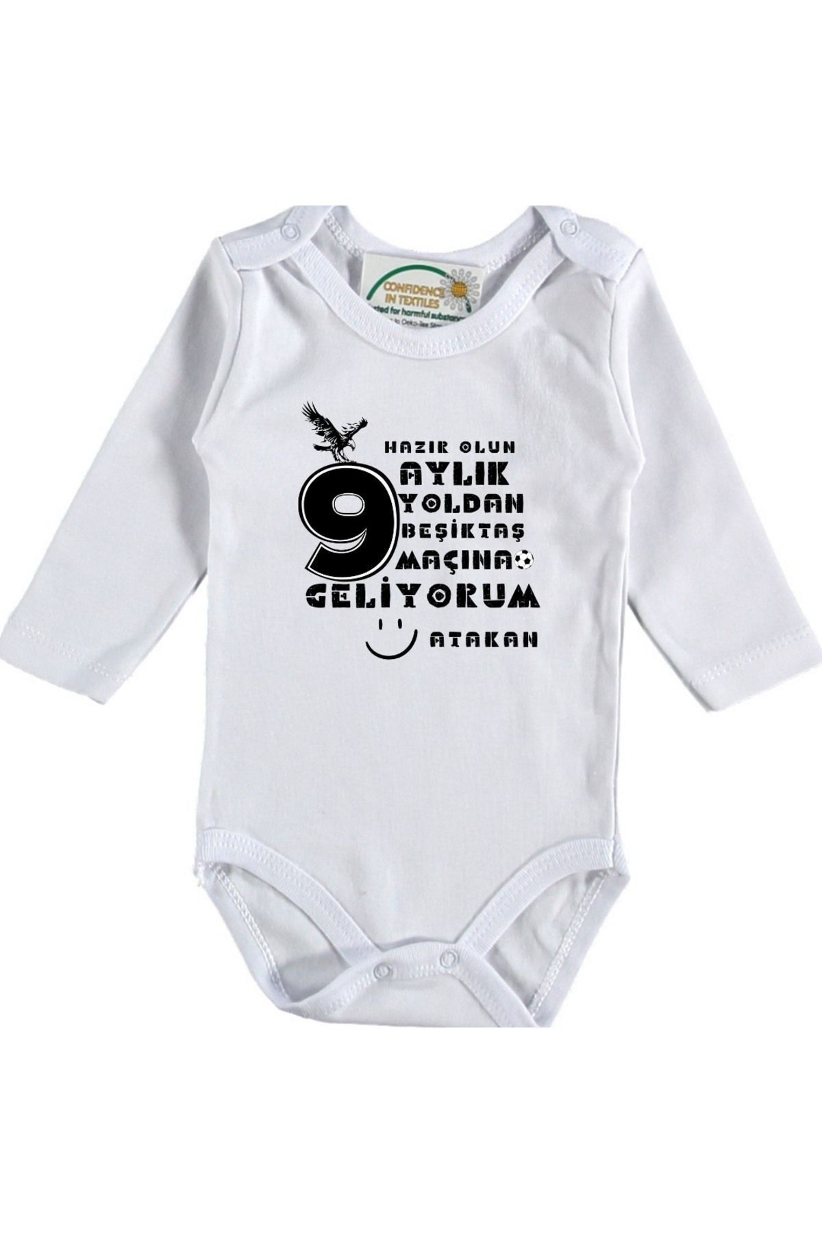 Hazır Olun  Aylık Yoldan Maçıına Geliyorum Yazılı Kişiye özel Beb