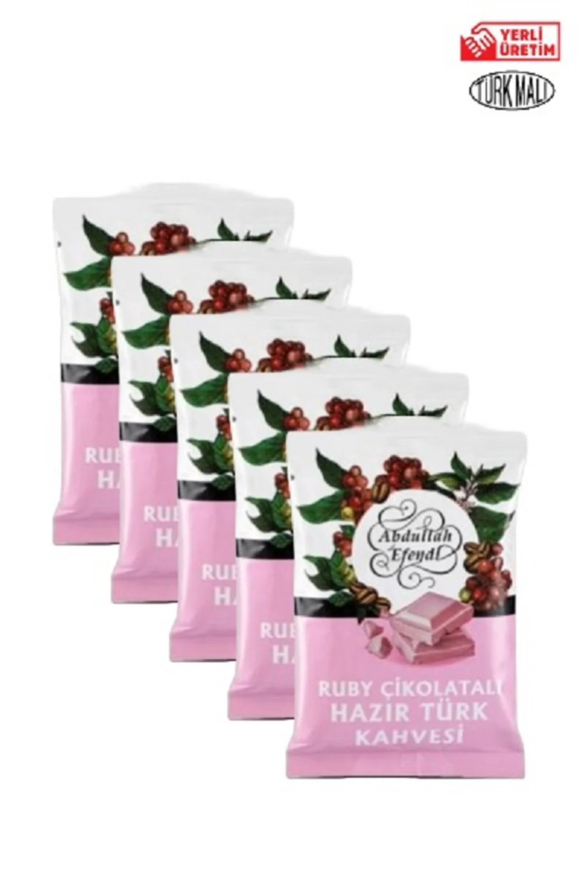 HAZIR TÜRK KAHVESİ AROMALI 100 GR 5 ADET RUBY ÇİKOLATALI