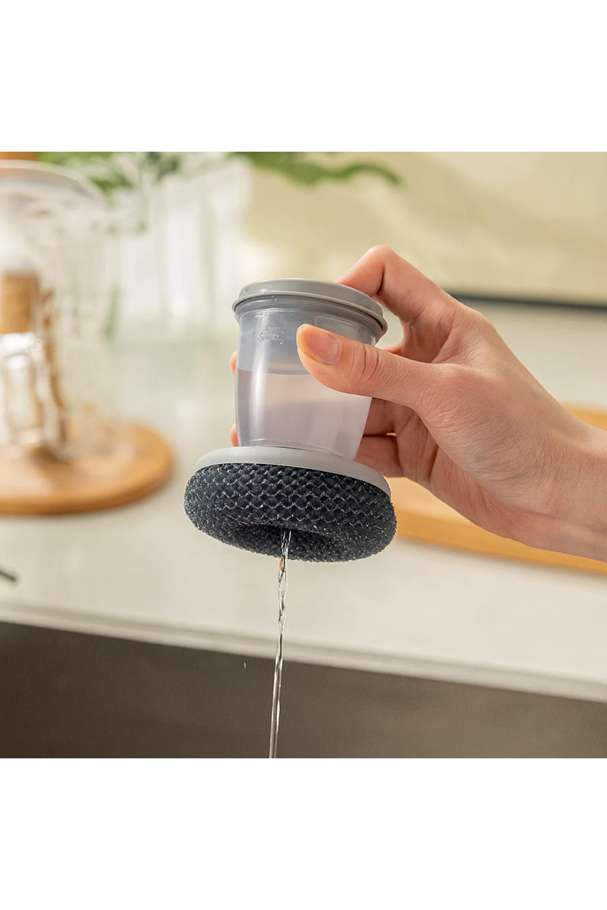 Hazneli Bulaşık Teli Yıkama Temizleme Teli Yedek Başlıklı