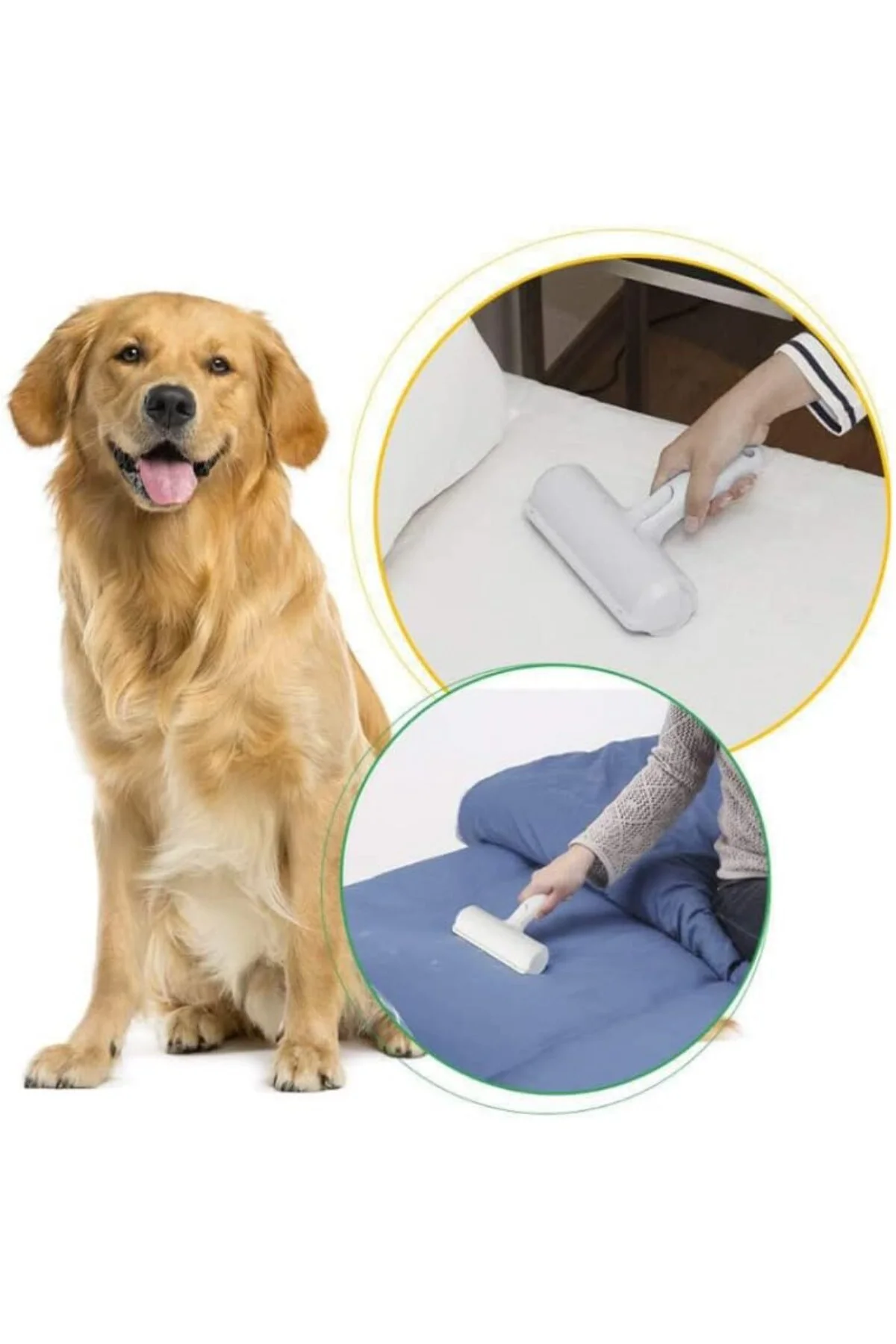 Hazneli Kedi Köpek Tüy Temizleyici Kıl Toz Toplayıcı Kazak Halı T