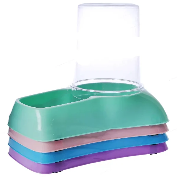 Hazneli Otomatik Kedi Köpek Mama Su Kabı 3 LT Sürekli Taze Beslen