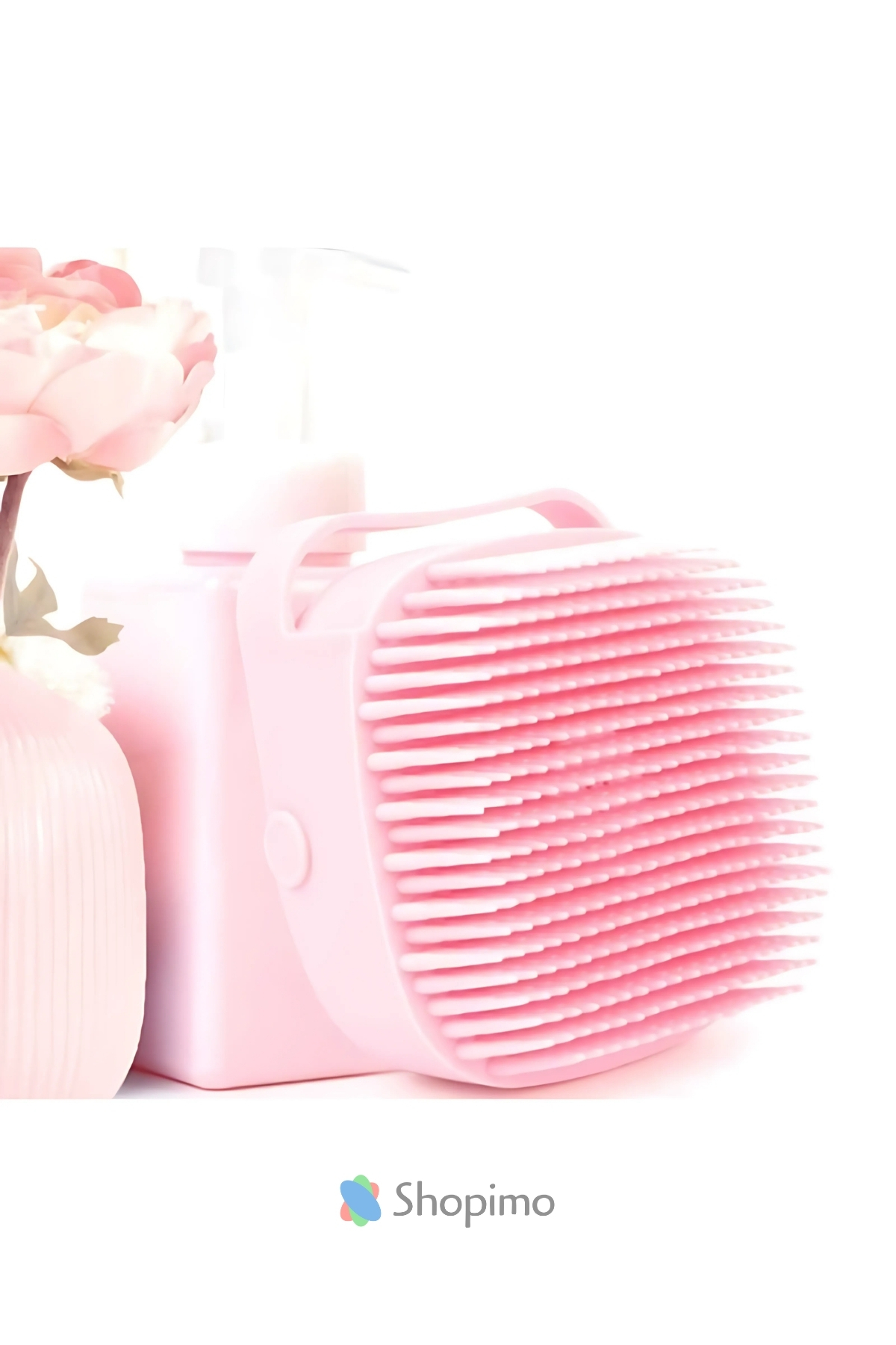 Hazneli Silikon Banyo Kesesi - Şampuan Hazneli Seyahat Tipi Masaj