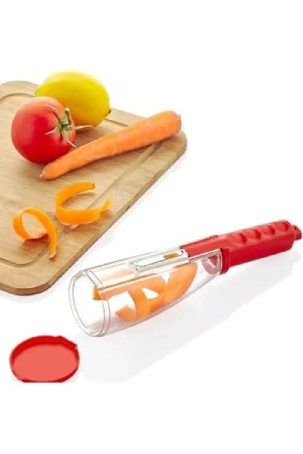 Hazneli Spiral Meyve Sebze Soyacağı, Kullanım, Ergonomik Sap, Pas