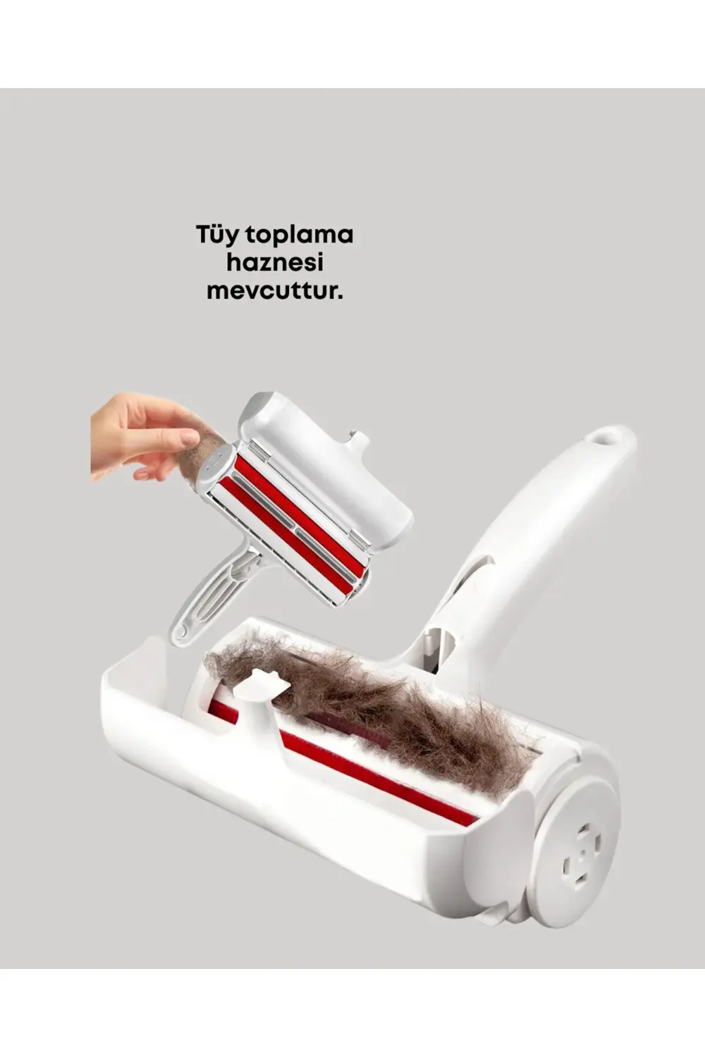 Hazneli Tüy Temizleyici – Halı, Yatak ve Giysiler İçin Kolay Kull