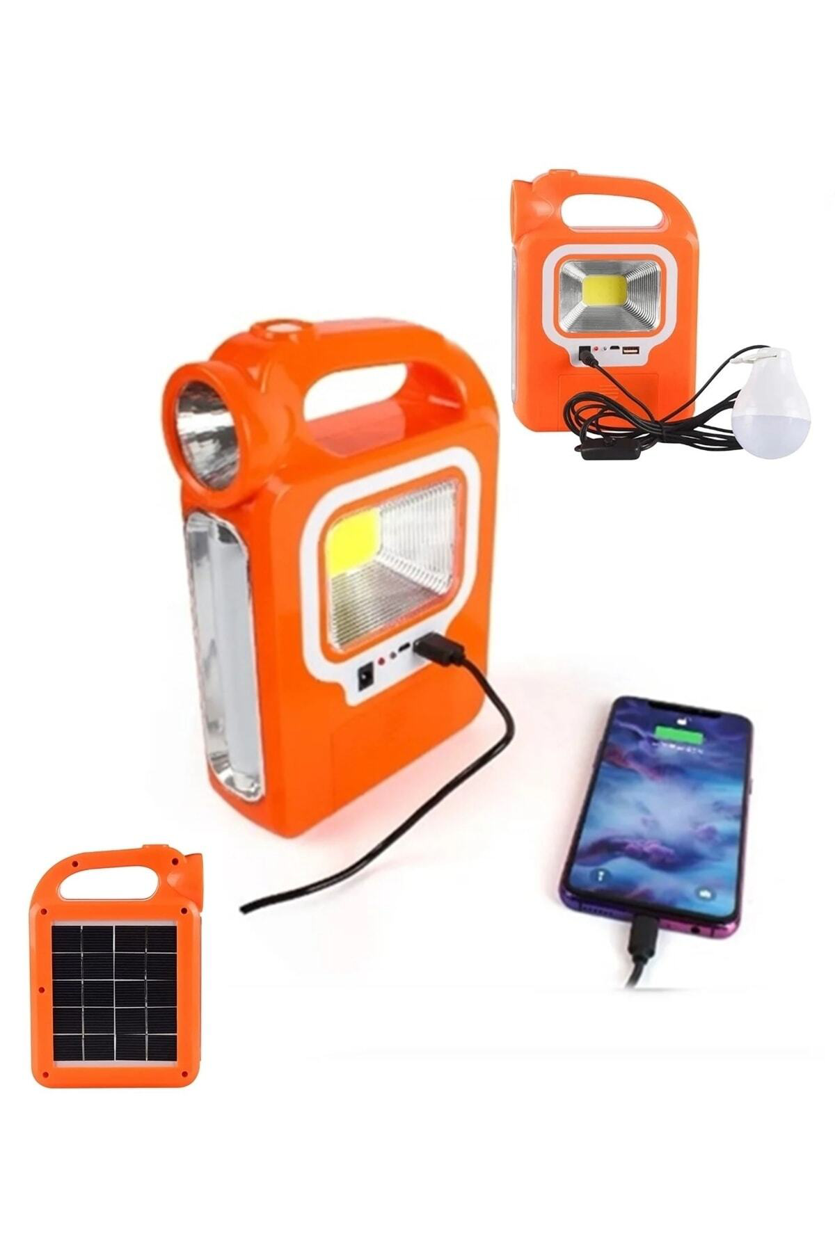 HB-6399 Parlak Cob LED Solar Powerbank Özellikli Güneş Enerjili I