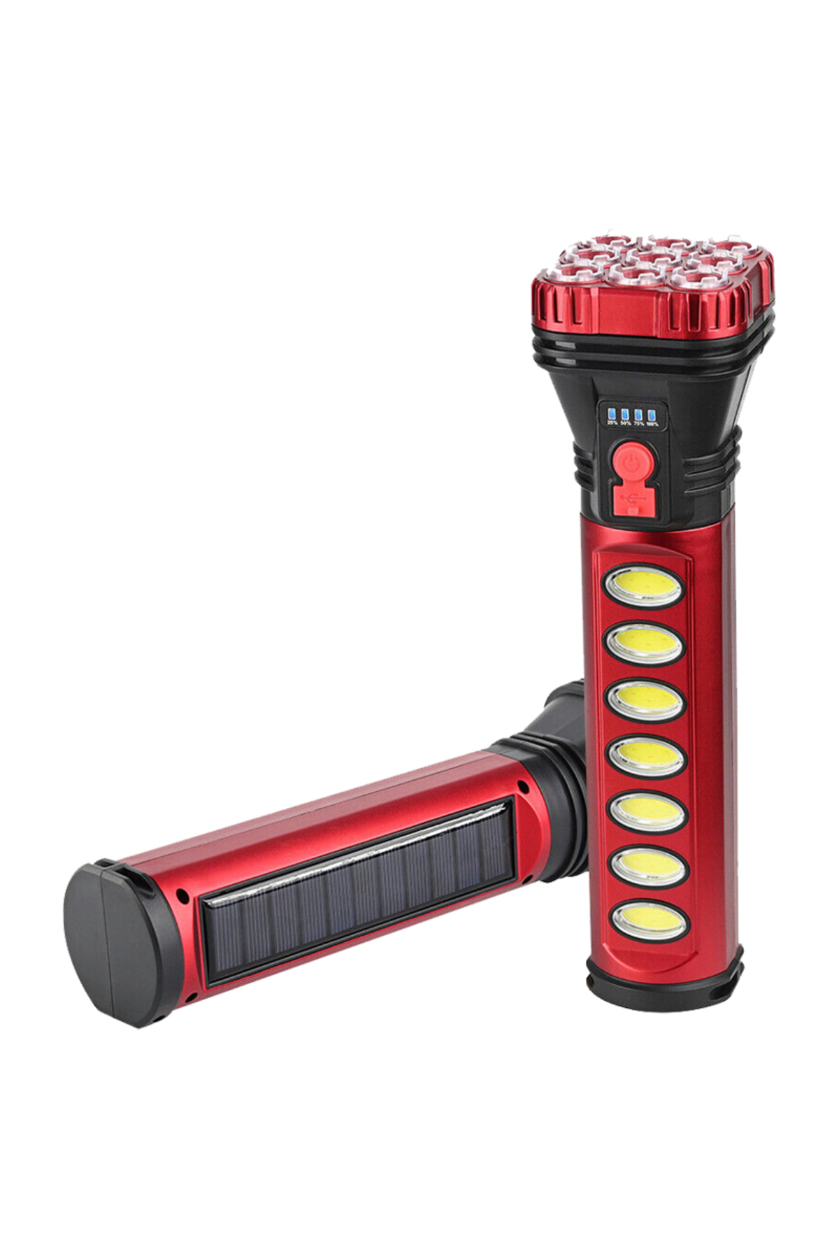 HB-707-2 9+4 LEDLİ SOLAR + ŞARJLI EL FENERİ (4741)