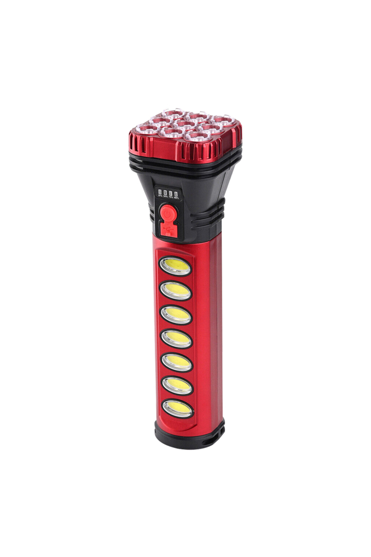 HB-707-2 9+4 LEDLİ SOLAR + ŞARJLI EL FENERİ (4767) - MCT7944-6618