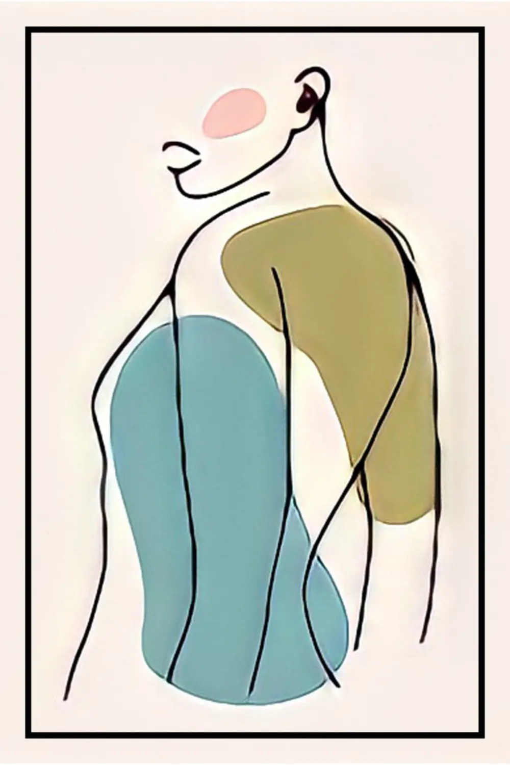 Hbb Sanat Koleksiyonu Soyut Tasarım Ahşap Tablo/poster
