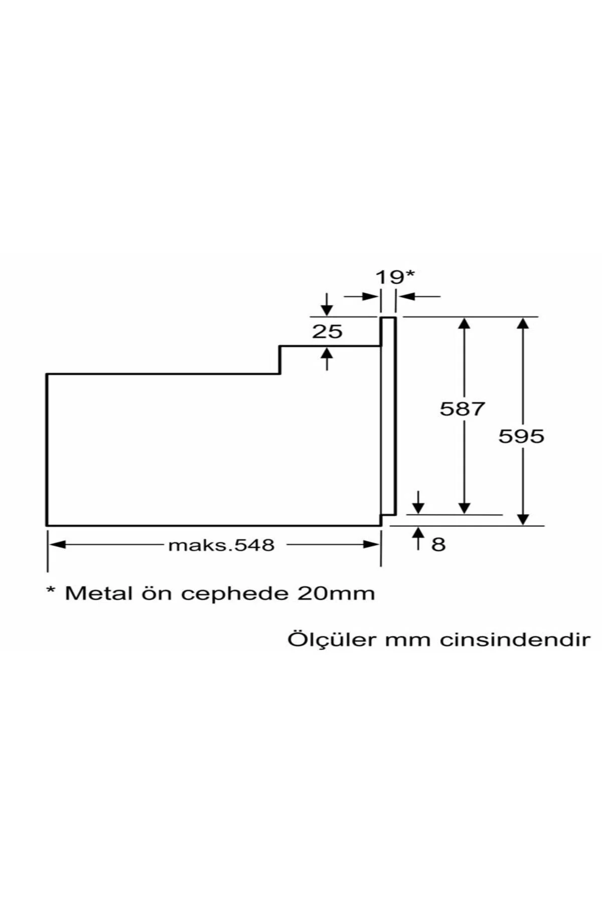 Hbf512bw1t - Serie 2 Ankastre Fırın 60 X 60 Cm Beyaz