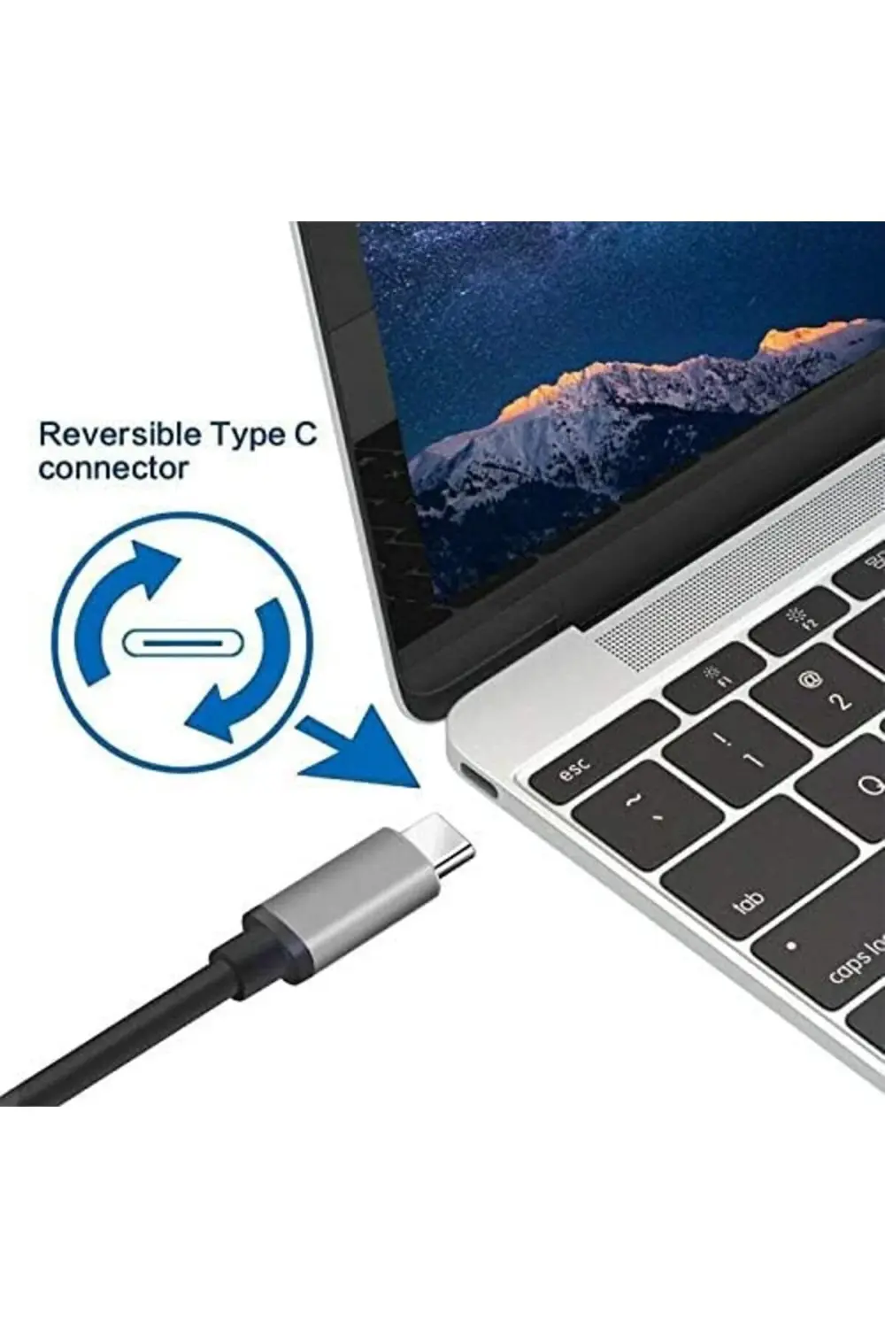 HC-01 Type-C to 4K Ultra Full HD HDMI USB-C Tak Çalıştır Görüntü
