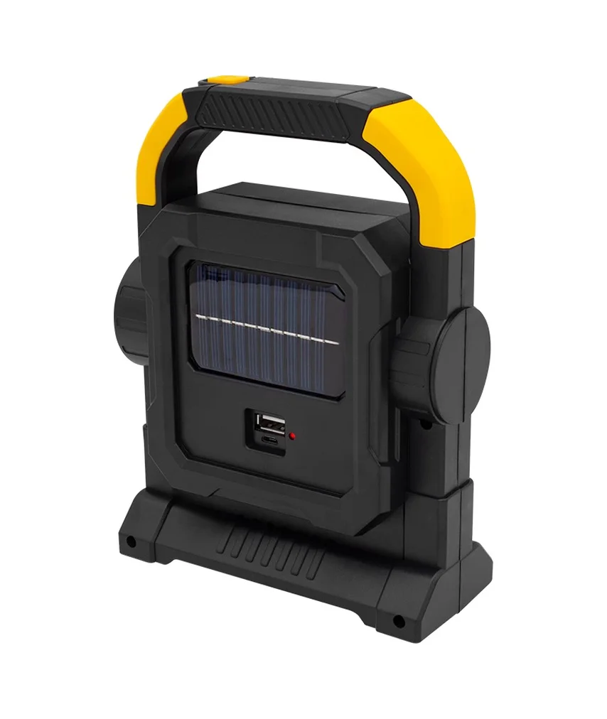 Hc-7078-c 3 Çalışma Modlu Cob Ledli Solar Taşınabilir Şarjlı Sola