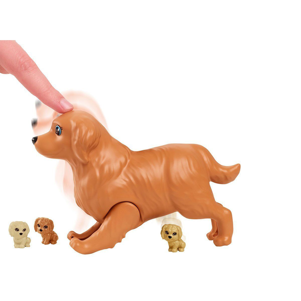 HCK75 Barbie ve Yeni Doğan Köpekler Oyun Seti, Barbie ve Hayvanla