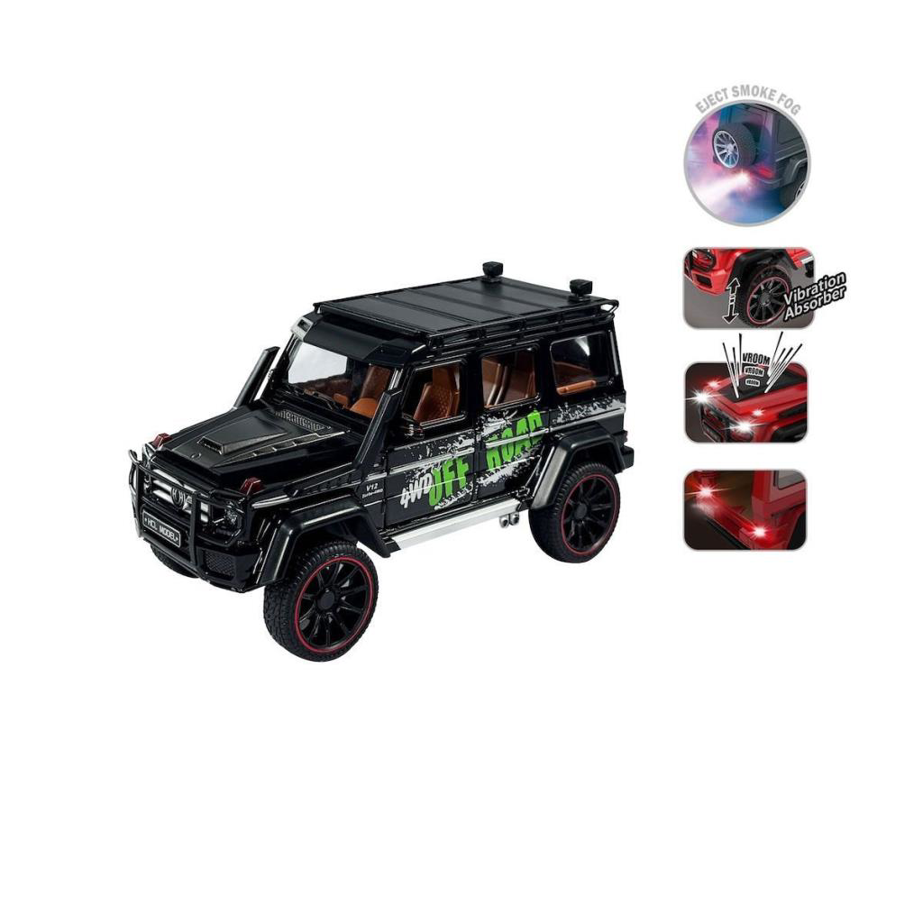 HCL-801P Çek Bırak 1:22 Sesli ve Işıklı Buhar Çıkartan Metal Jeep HCL-801P Çek Bırak 1:22 Sesli ve Işıklı Buhar Çıkartan Metal Jeep