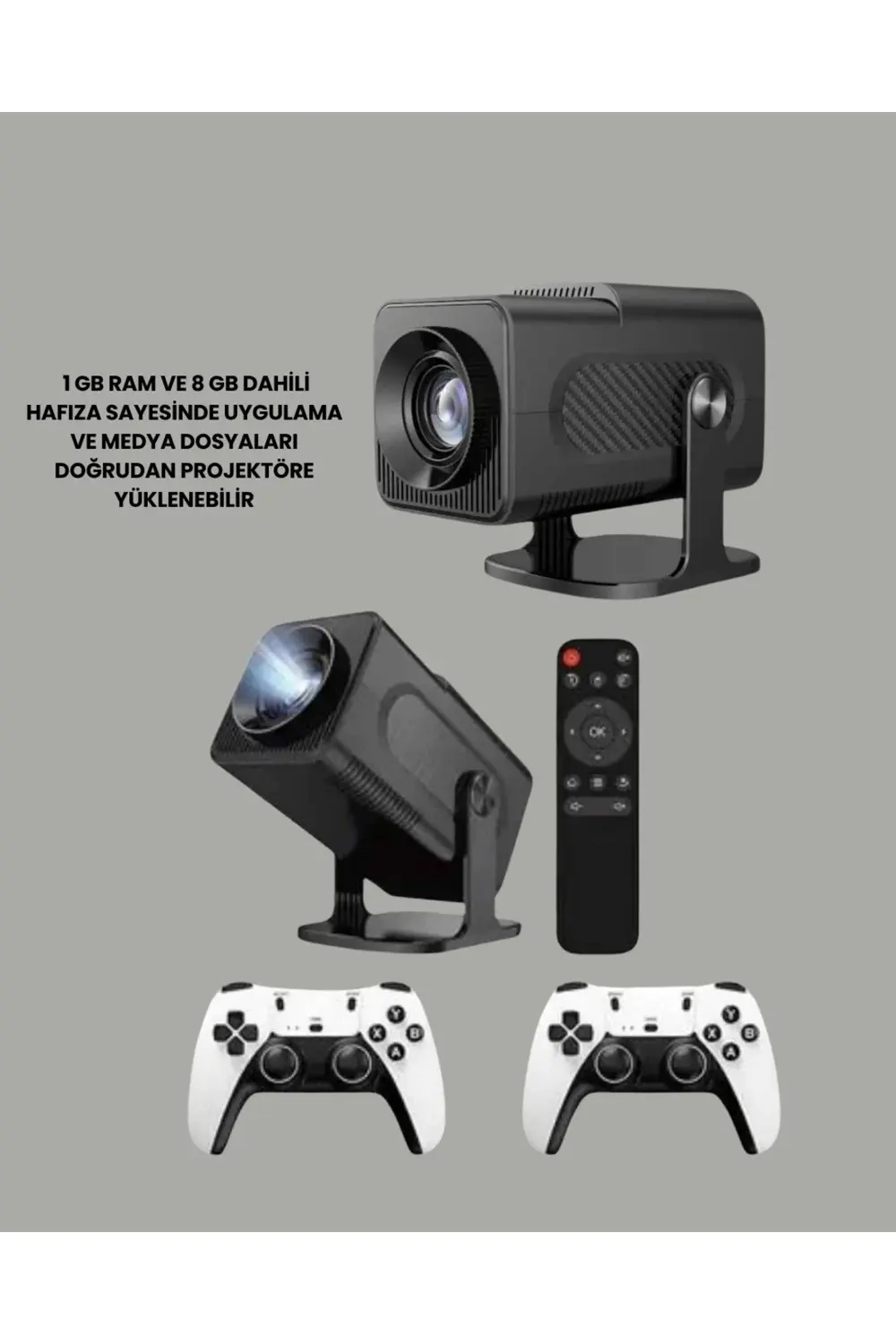 HCS350pro 1080P Full HD Taşınabilir Android Projektör