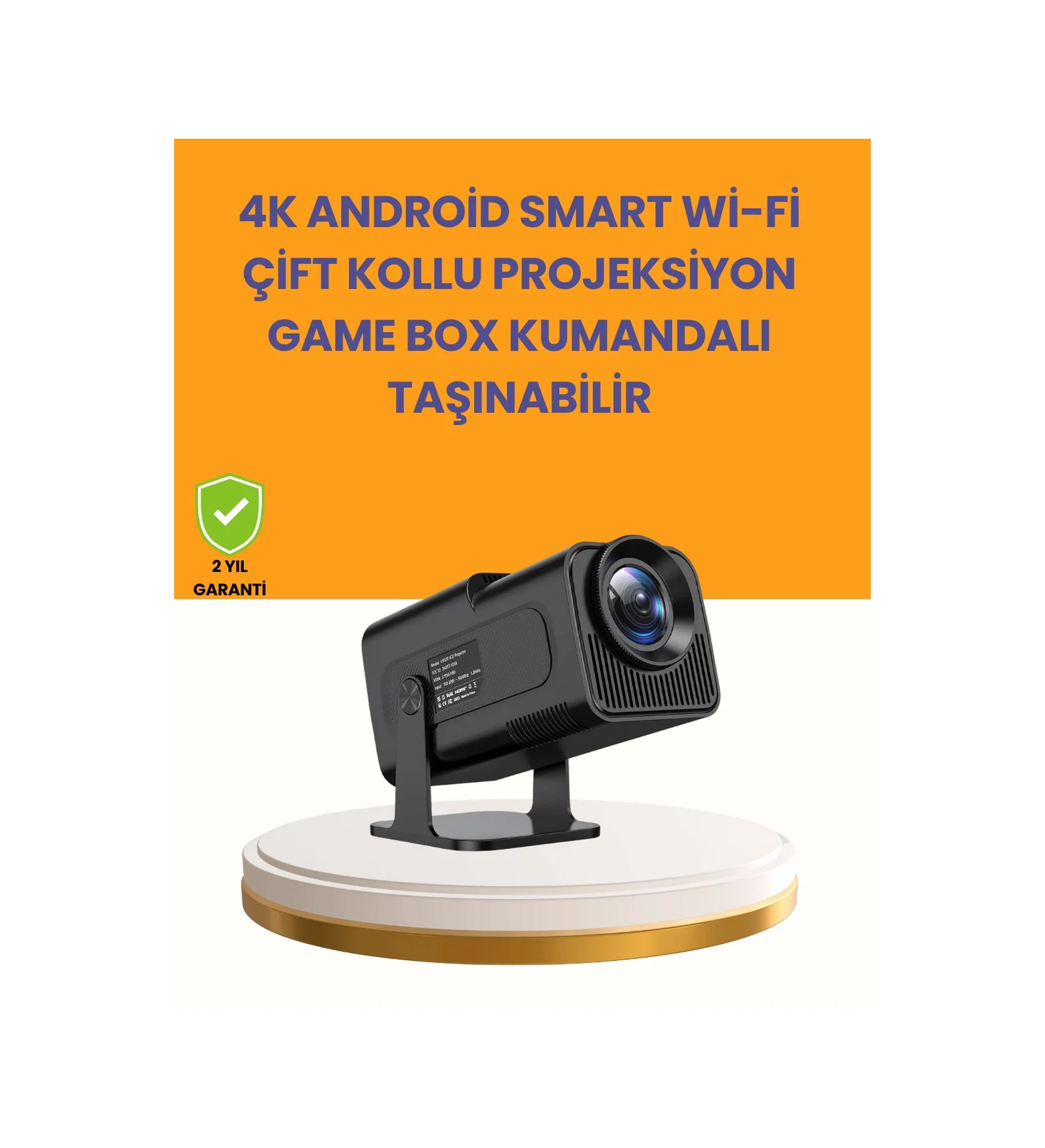 Hcs350pro 1080p Full Hd Taşınabilir Android Projektör