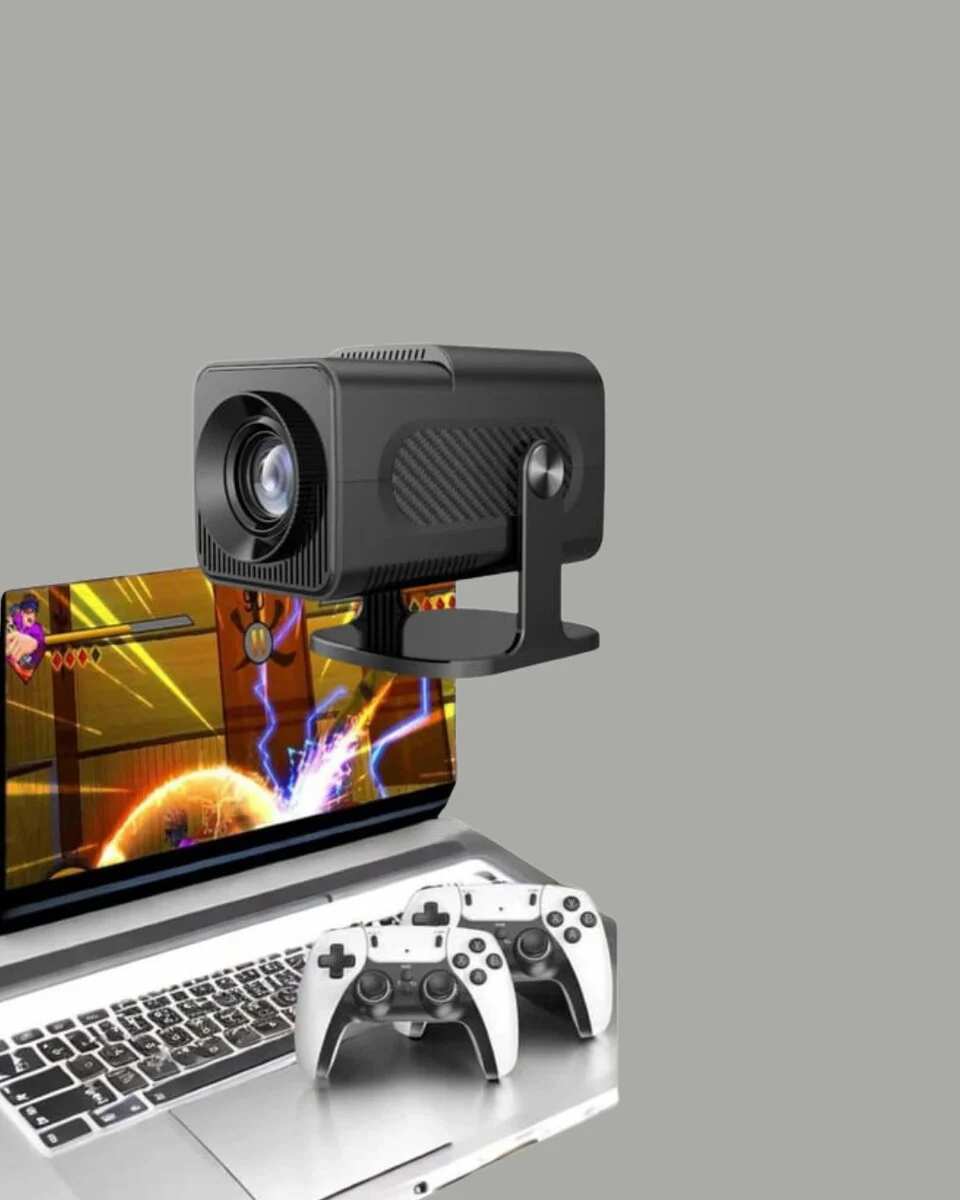 HCS350pro Android 11 Mini Projektör - 1080P 450 ANSI 4K Destekli Ev Eğlence Cihazı