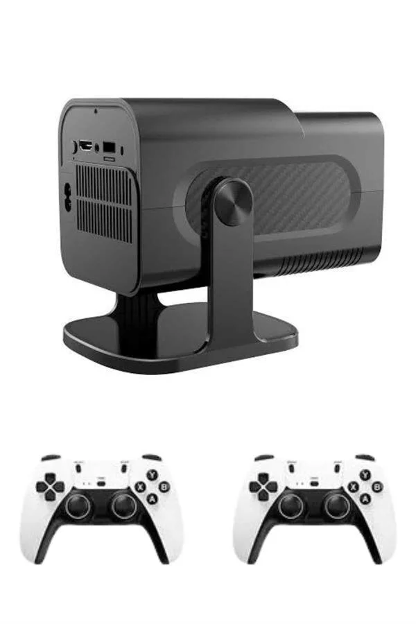 HCS350pro Retro Oyun Konsolu ve Taşınabilir Projektör - Android 11, 1080P, 4500+ Oyun