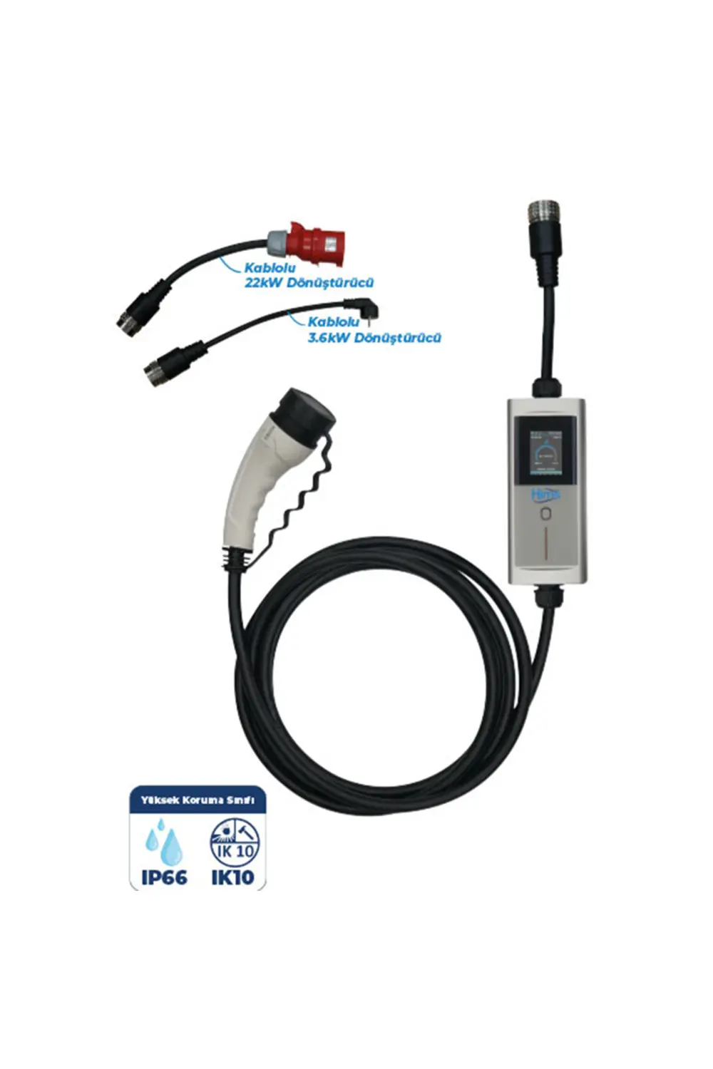 Hims Hctk-22-G 22Kw Tip 2 Taşınabilir Mobil Elektrikli Araç Şarj İstas