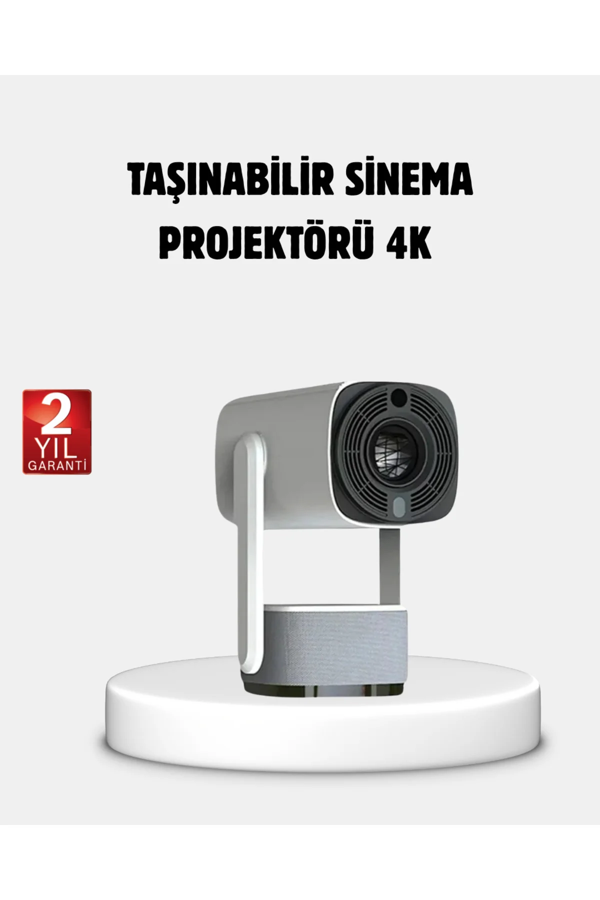 HD 720p Projeksiyon Cihazı – Geniş Ekran, 10.000 Saat Ampul Ömrü,