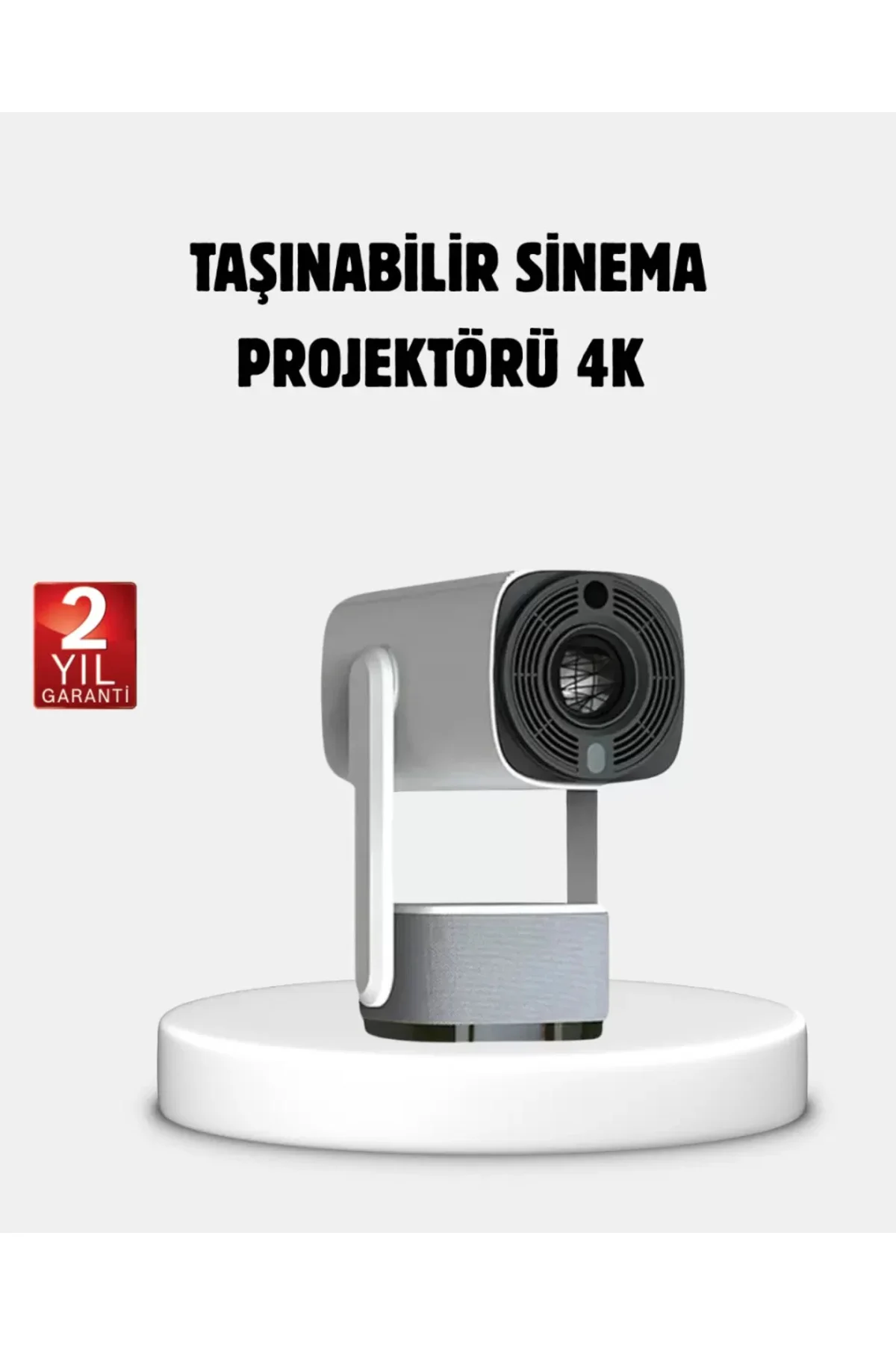 HD 720p Projeksiyon Cihazı – Geniş Ekran, 10.000 Saat Ampul Ömrü,