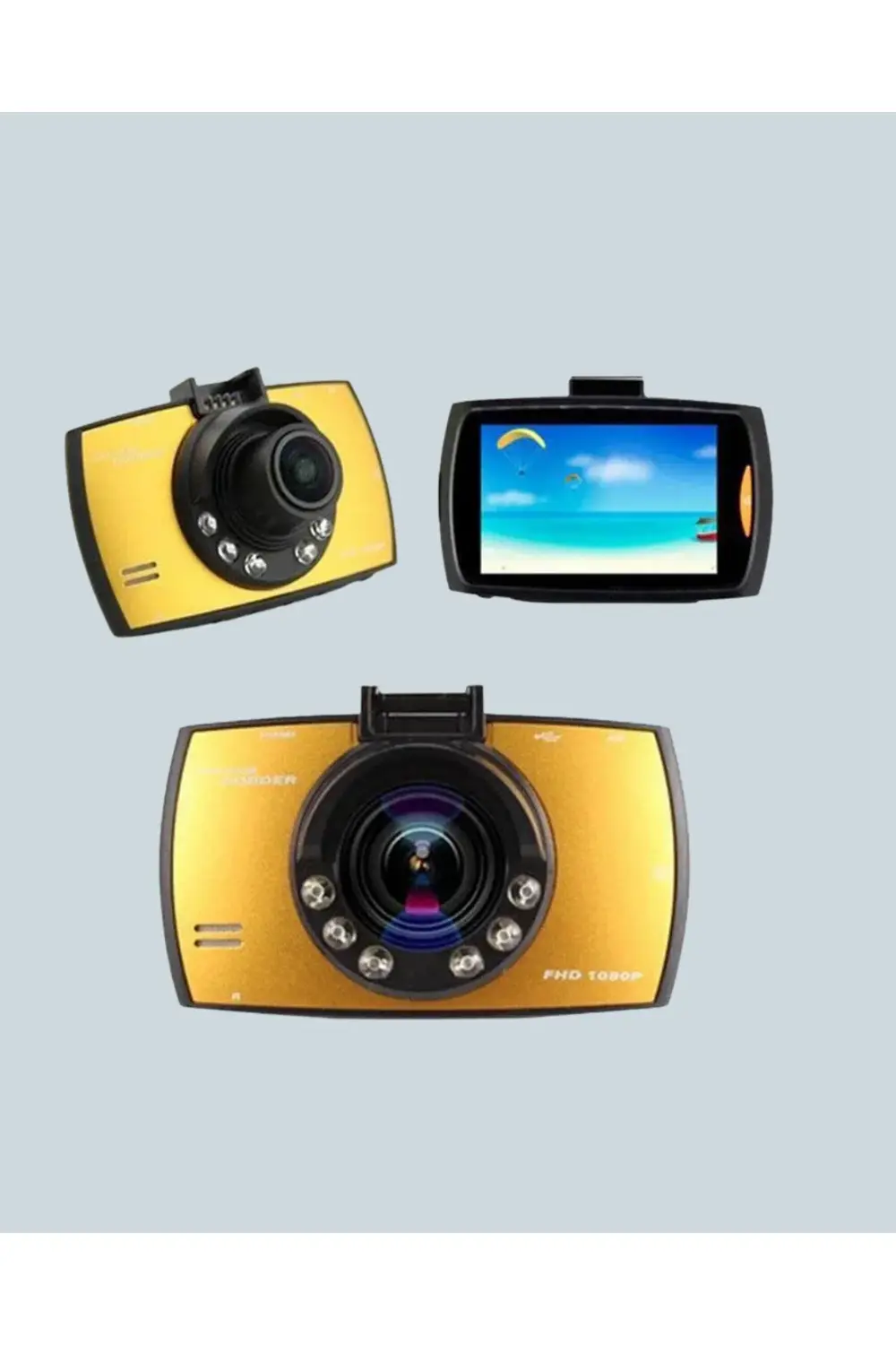 HD Araç Kamerası 2.7 İnç Ekran G Sensor Destekli