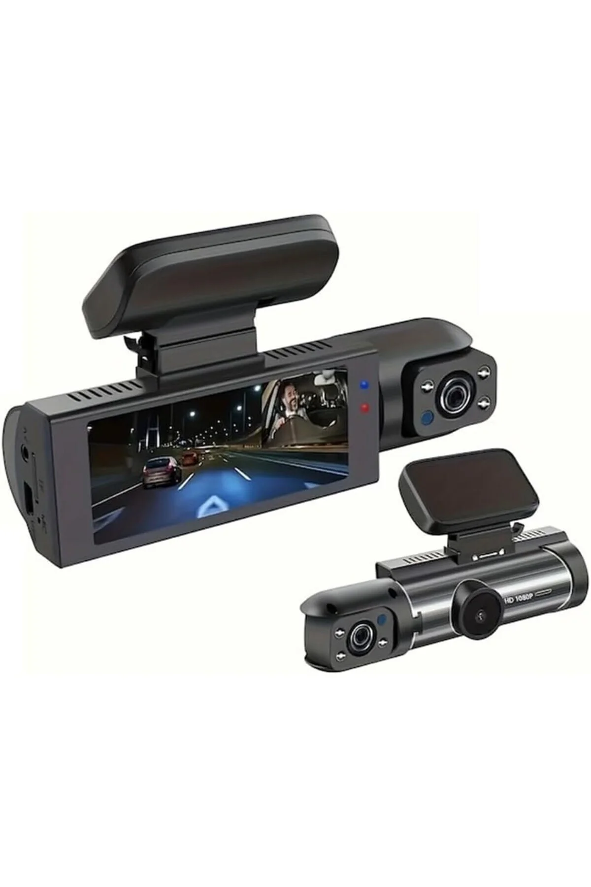 HD Araç Kamerası Araç Ön ve Araç içi Kamera 3.16 inç LCD Ekran, 5