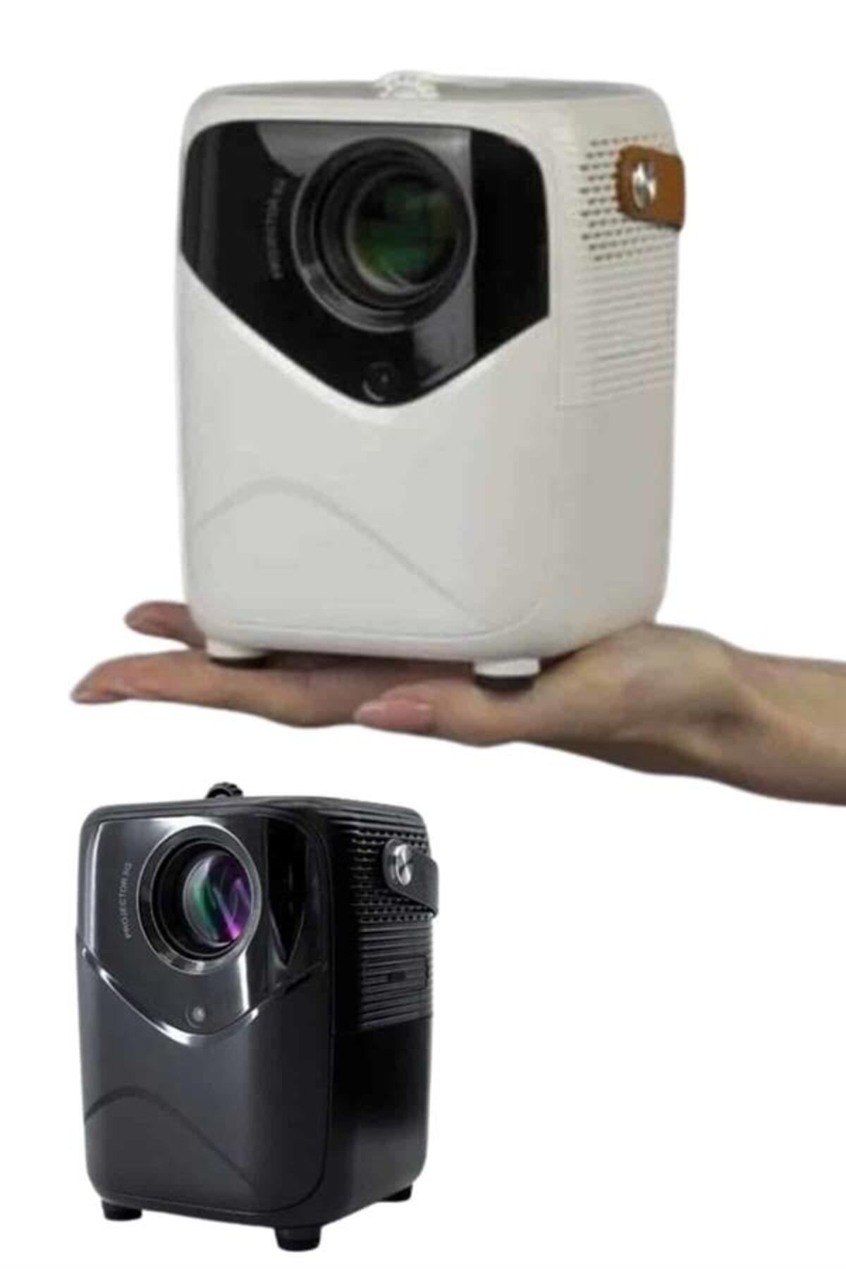 HD Ayaklı Portatif Projeksiyon Cihazı Bluetooth Wifi Akıllı Andro