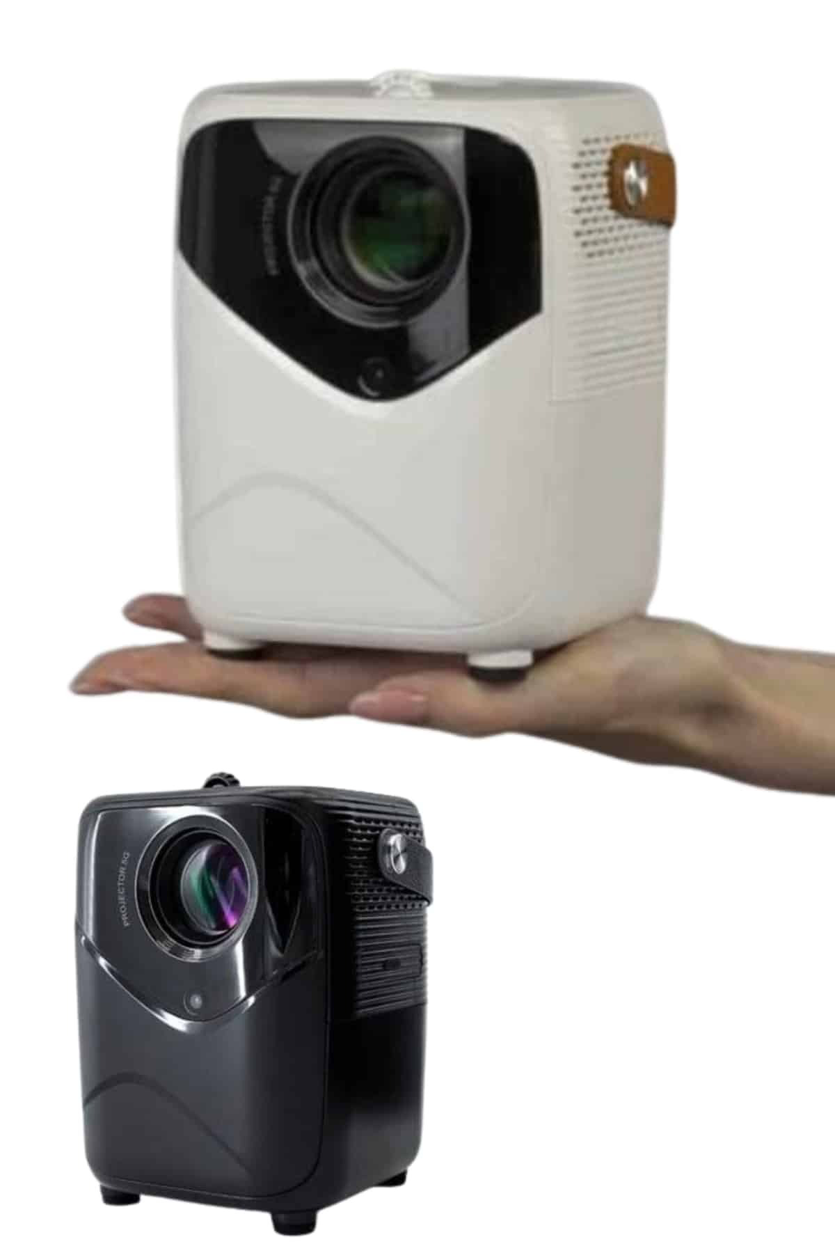 HD Ayaklı Portatif Projeksiyon Cihazı Bluetooth Wifi Akıllı Andro