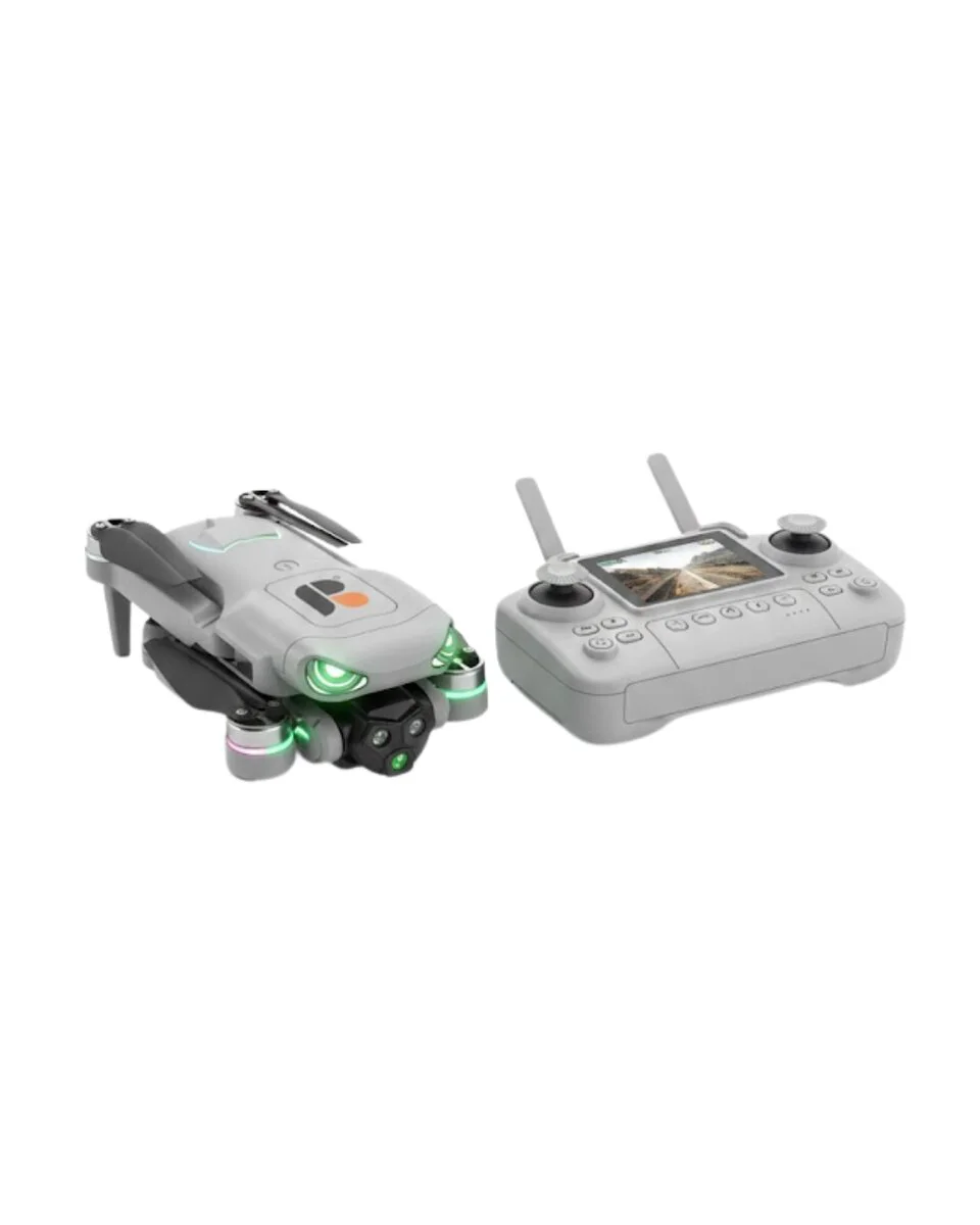 HD Drone Ekranlı Kumanda - Güvenli Uçuş ve Otomatik Kalkış Özellikli Katlanabilir Drone