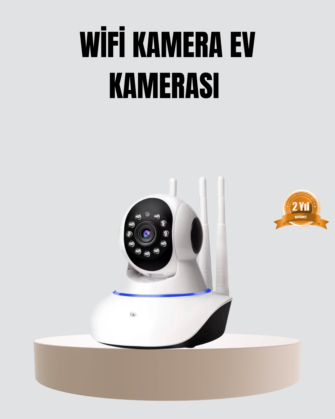 HD IP Kamera – Gece Görüşlü, Hareket Sensörlü, Mobil Takip ve Çif