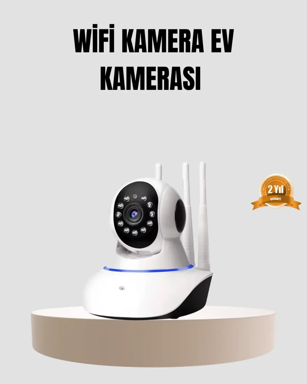 HD IP Kamera – Gece Görüşlü, Hareket Sensörlü, Mobil Takip ve Çif