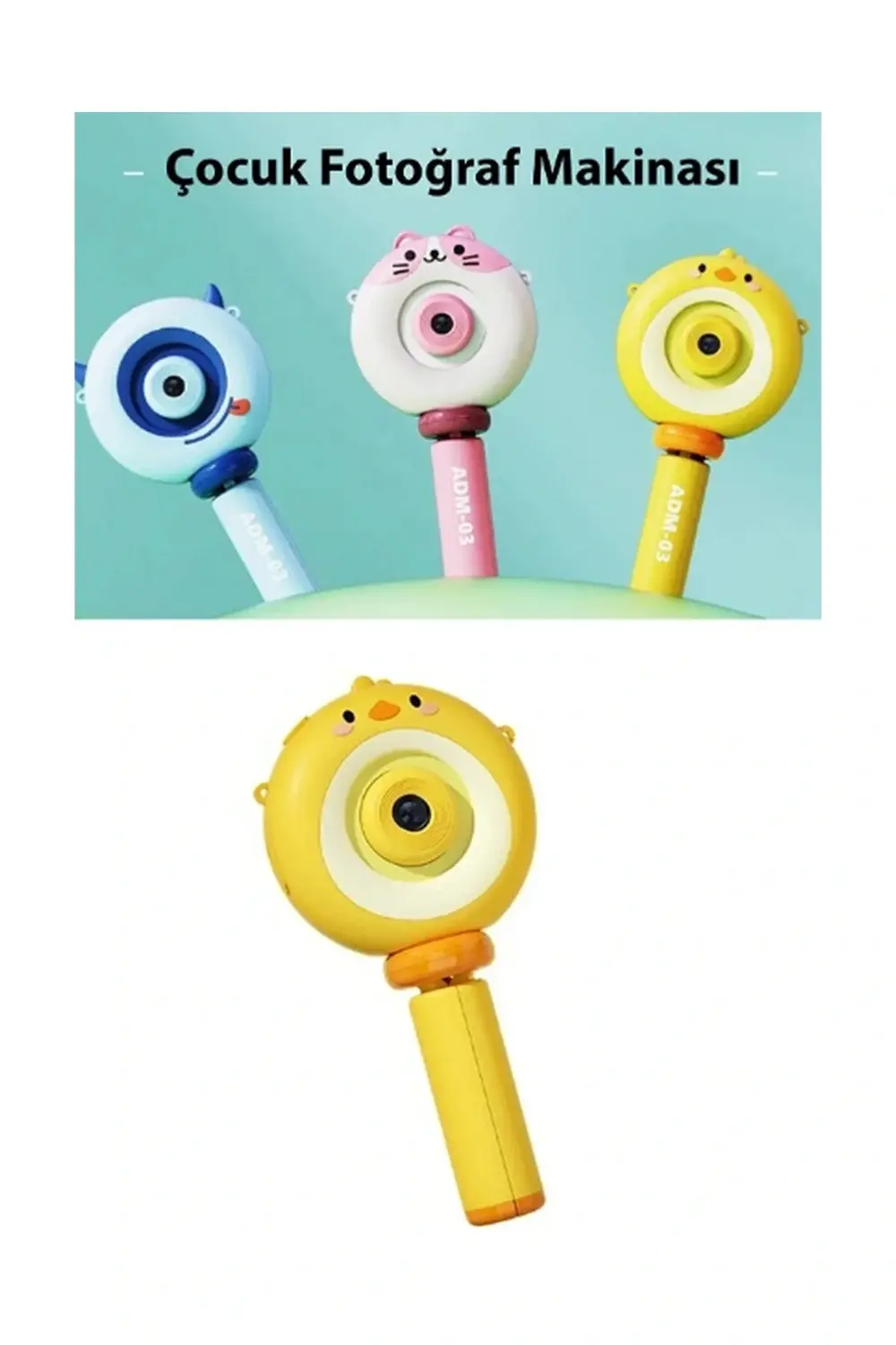 Hd Kamera Karikatür Tripodlu Çocuk Dijital Kamera Fotoğraf Makina