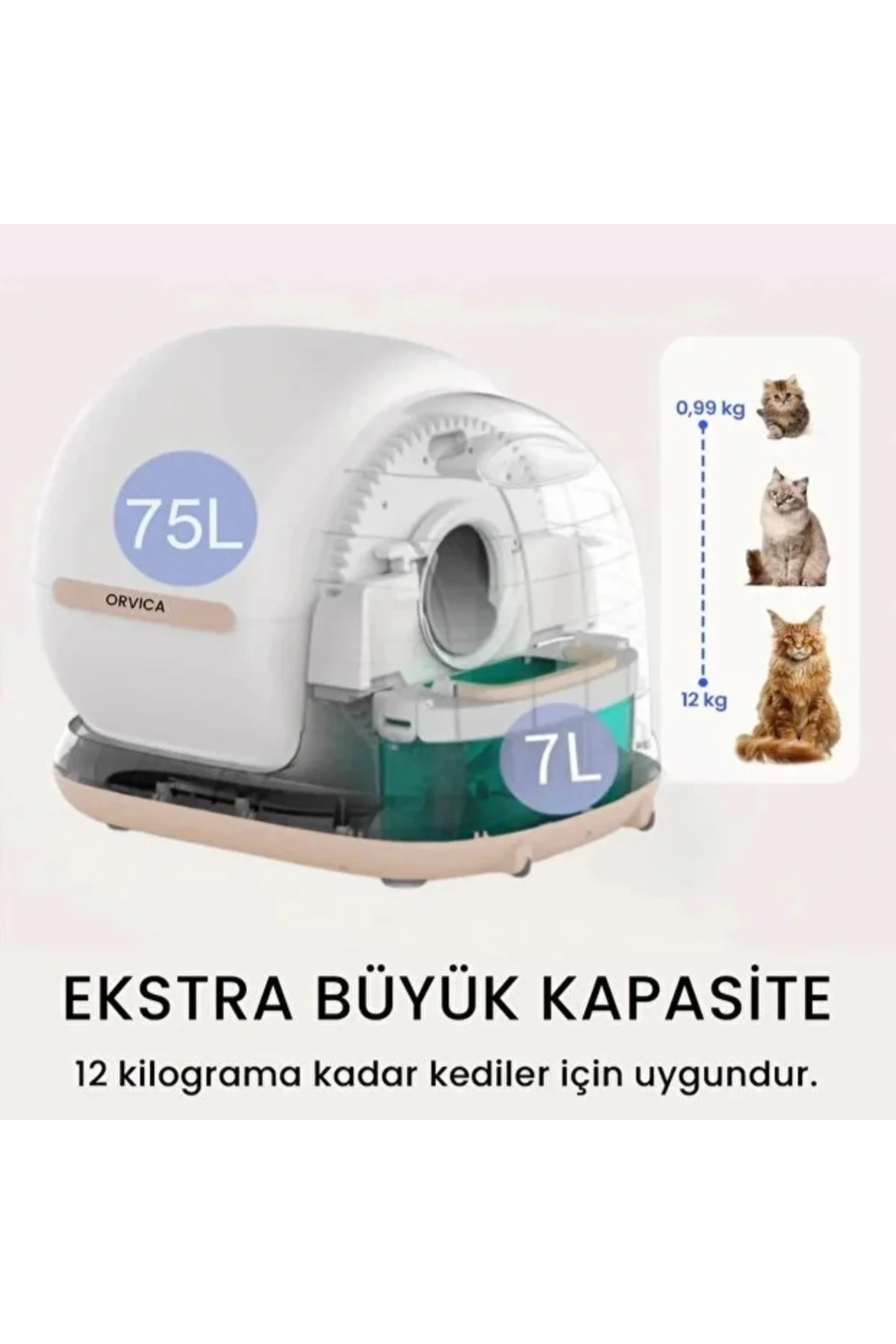 HD Kameralı Akıllı Kedi Tuvaleti