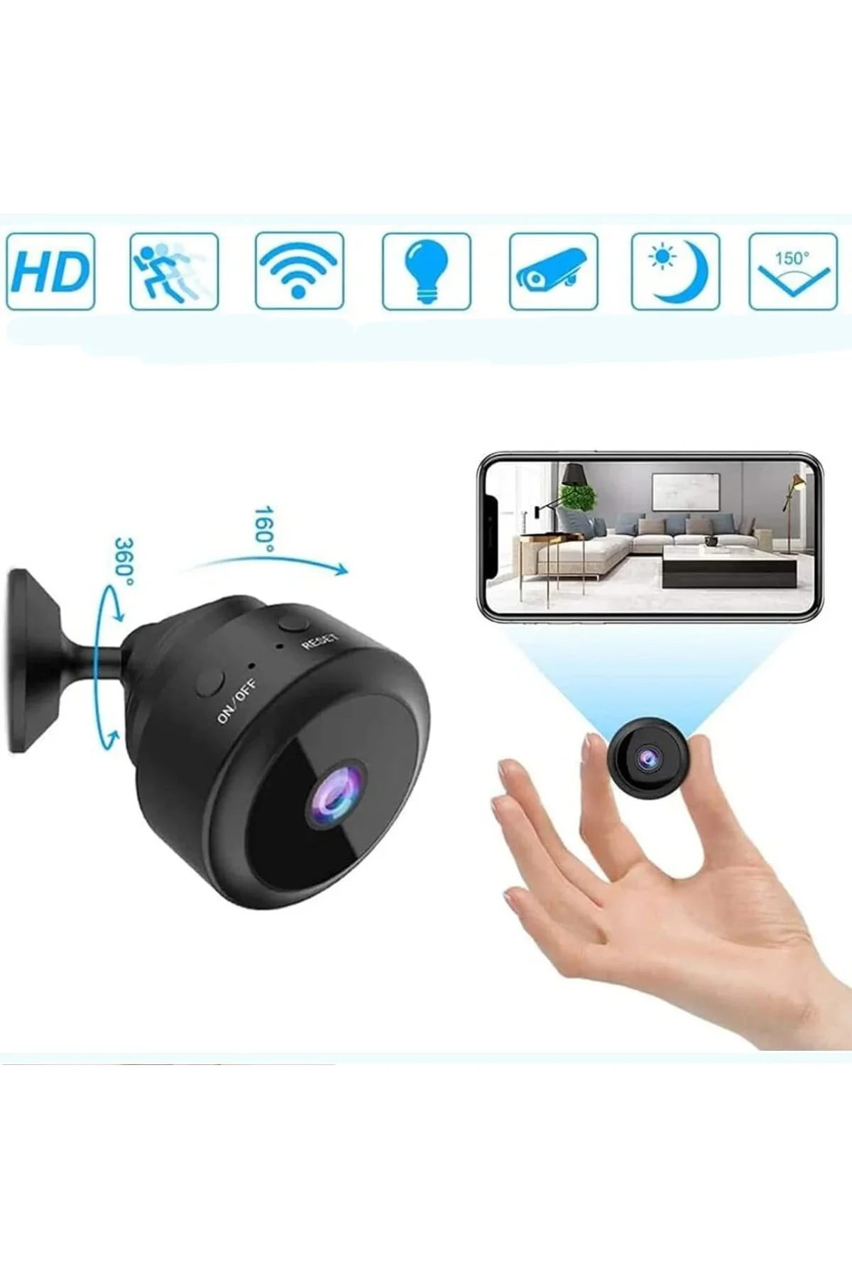 Hd Mini Kamera Şarjlı HS-315 Hd Mini Kamera Şarjlı HS-315
