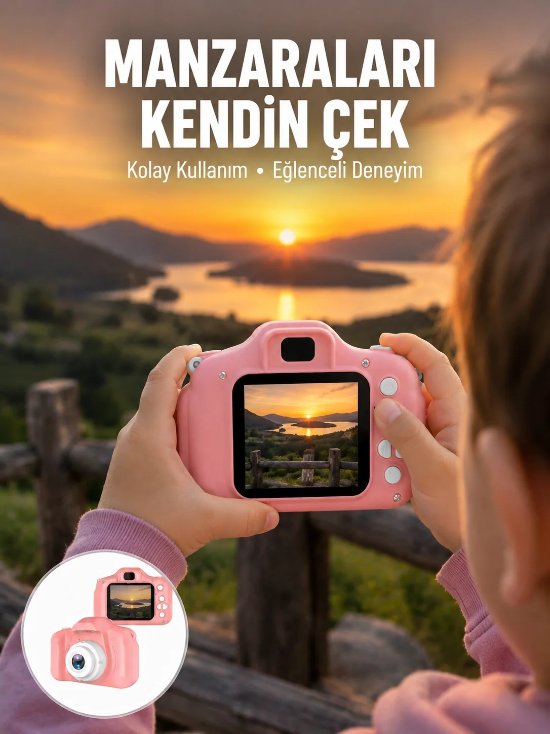 HD Mini Kamera Video ve Fotoğraf Çekimli Şarj Edilebilir Bataryal