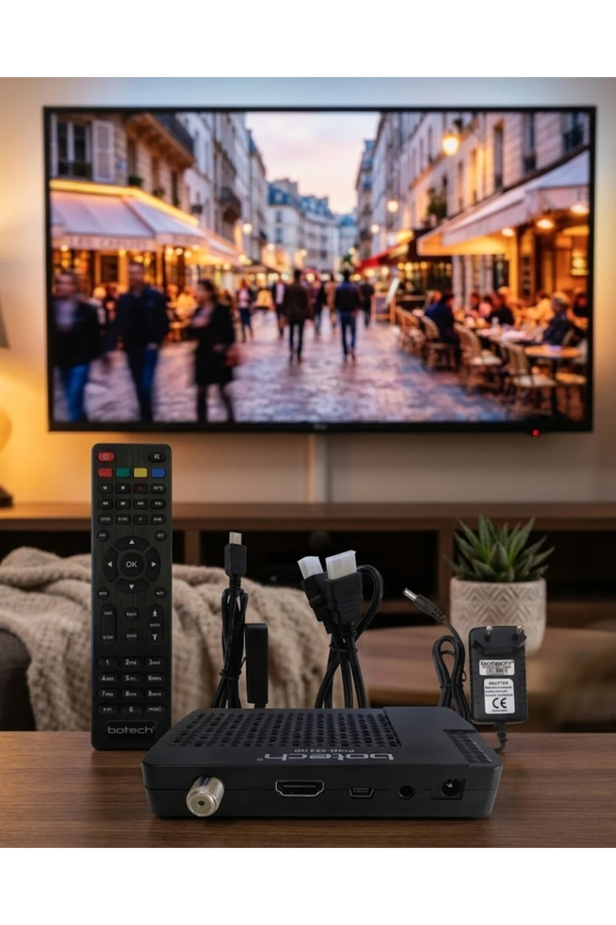HD Uydu Receiver USB Medya Oynatıcı Özellikli Çok Dilli Menü Dest