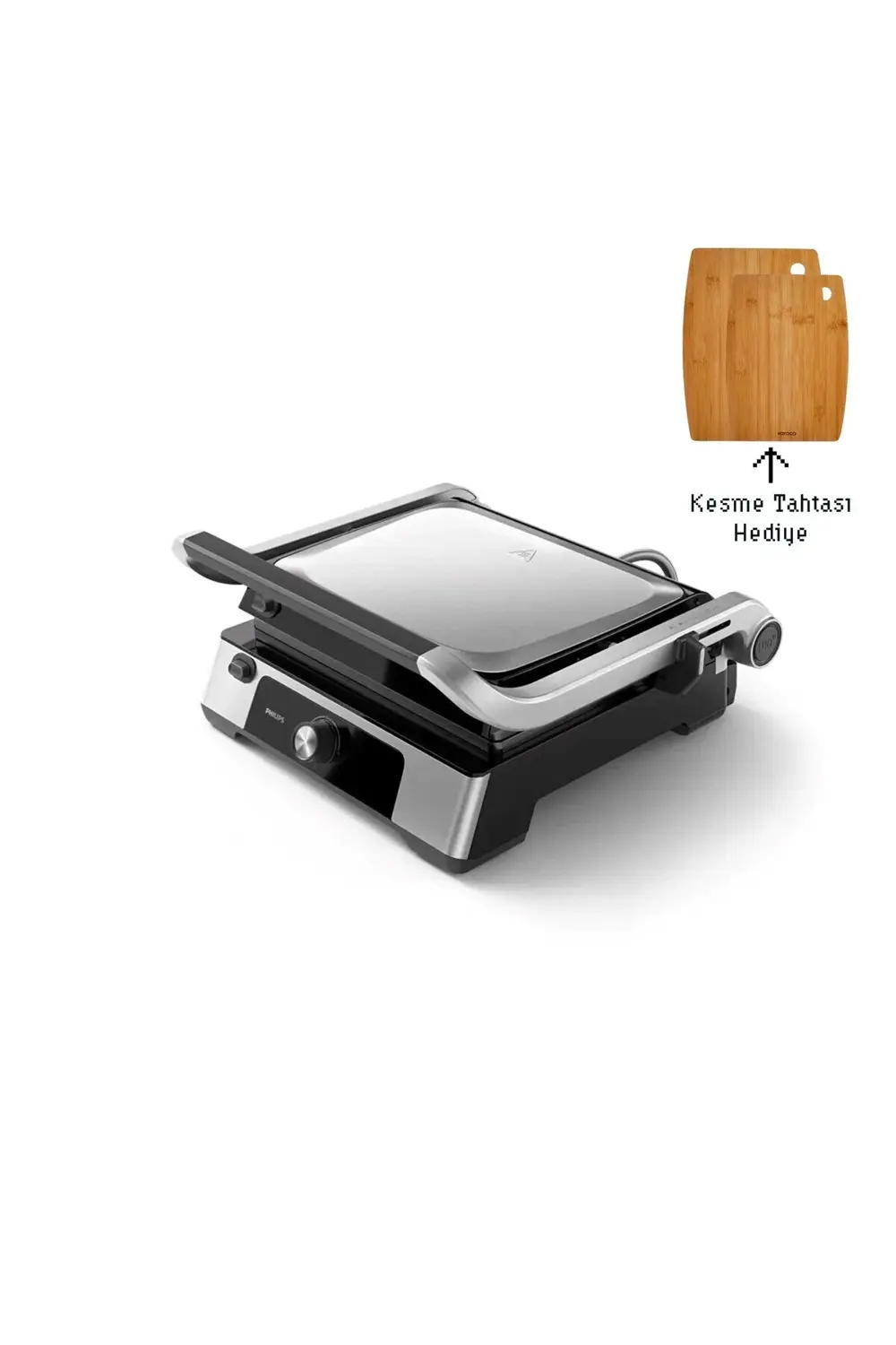 HD6301 2200W 5000 Serisi Yanmaz Yapışmaz Döküm Plakalı Izgara Ve