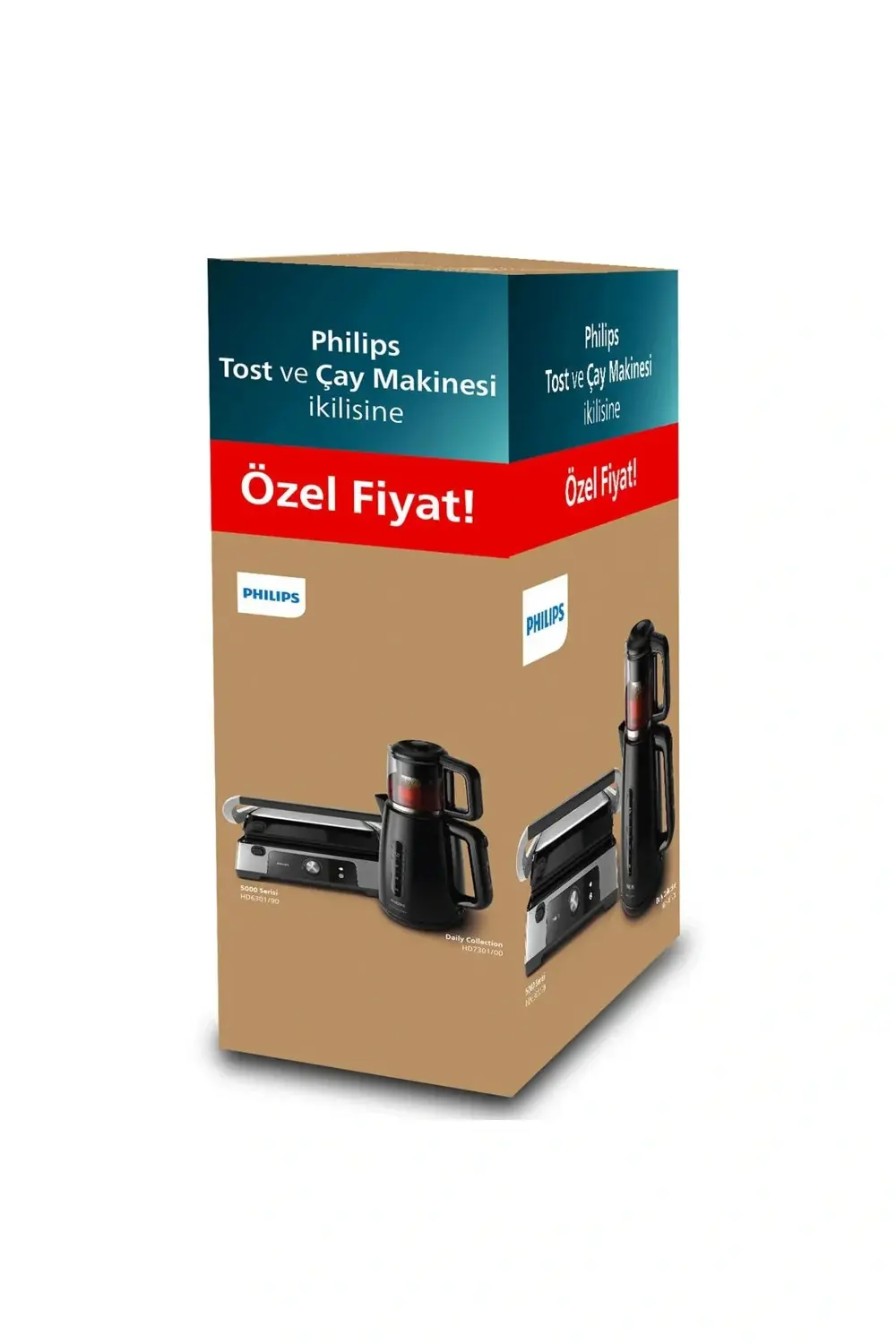 Philips Hd6301/90 2200 W Tost Makinesi + Hd7301 Çay Makinesi Hediyeli