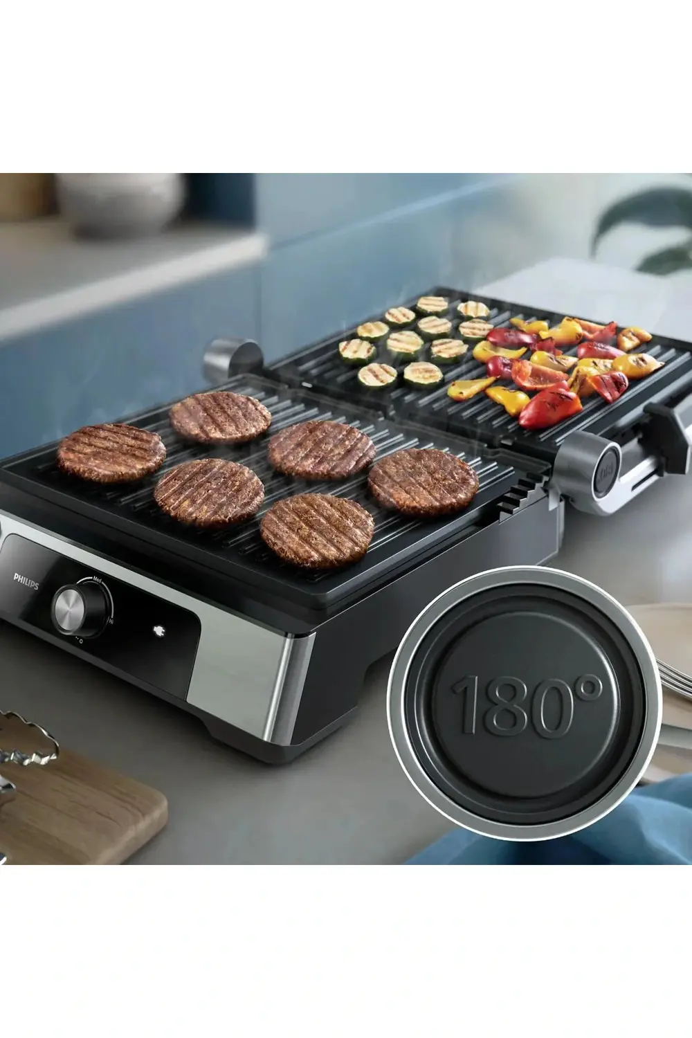 HD6301/90 2200 W Tost Makinesi + HD7301 Çay Makinesi Hediyeli