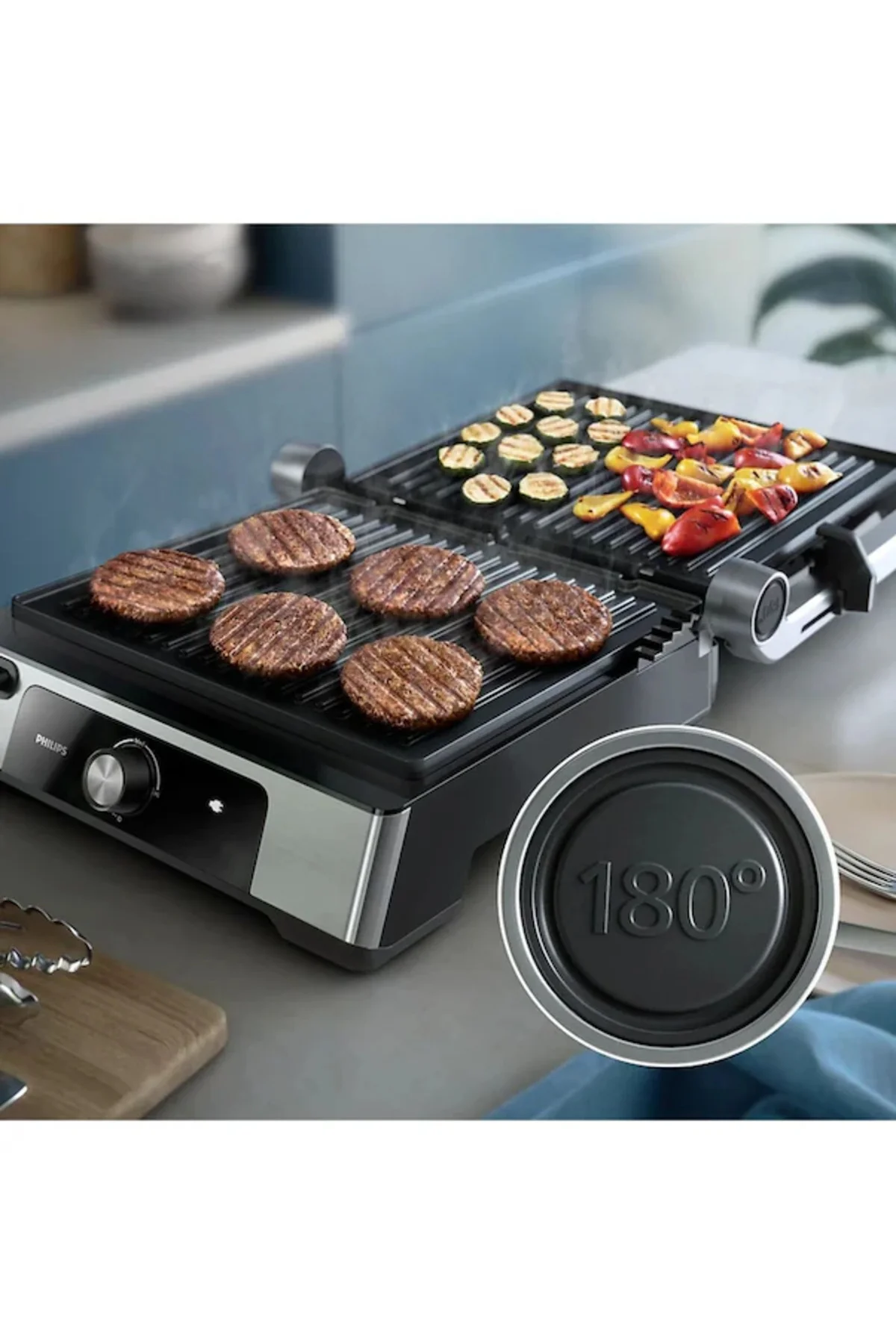 HD6301/90 2200W 5000 Serisi Izgara Ve Tost Makinesi