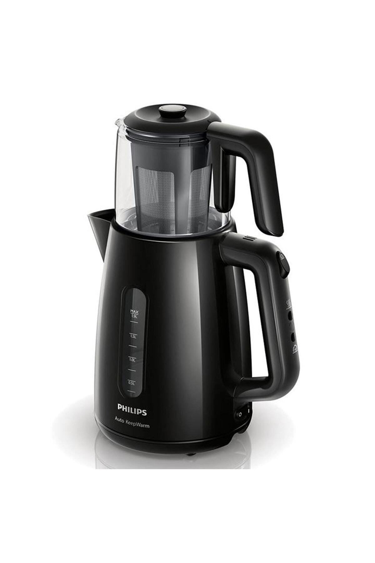 Hd7301 Çay Makinesi, 1.9 L Kapasite, Gizli Rezistans, 1700 W ,siy